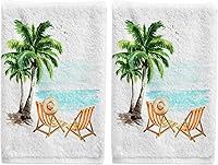 Vista 14 de ALAZA Juego de 2 toallas de mano con caballito de mar oceánico para baño, toalla decorativa de algodón suave y absorbente, 15.5 x 29.5 pulgadas