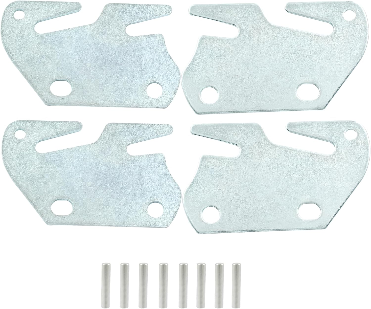 Hordion 4Pcs Wood Bed Rail Hook Plates, Wood Bed Plates with Screws for Bed Frame Bracket Headboard Footboard Replacement