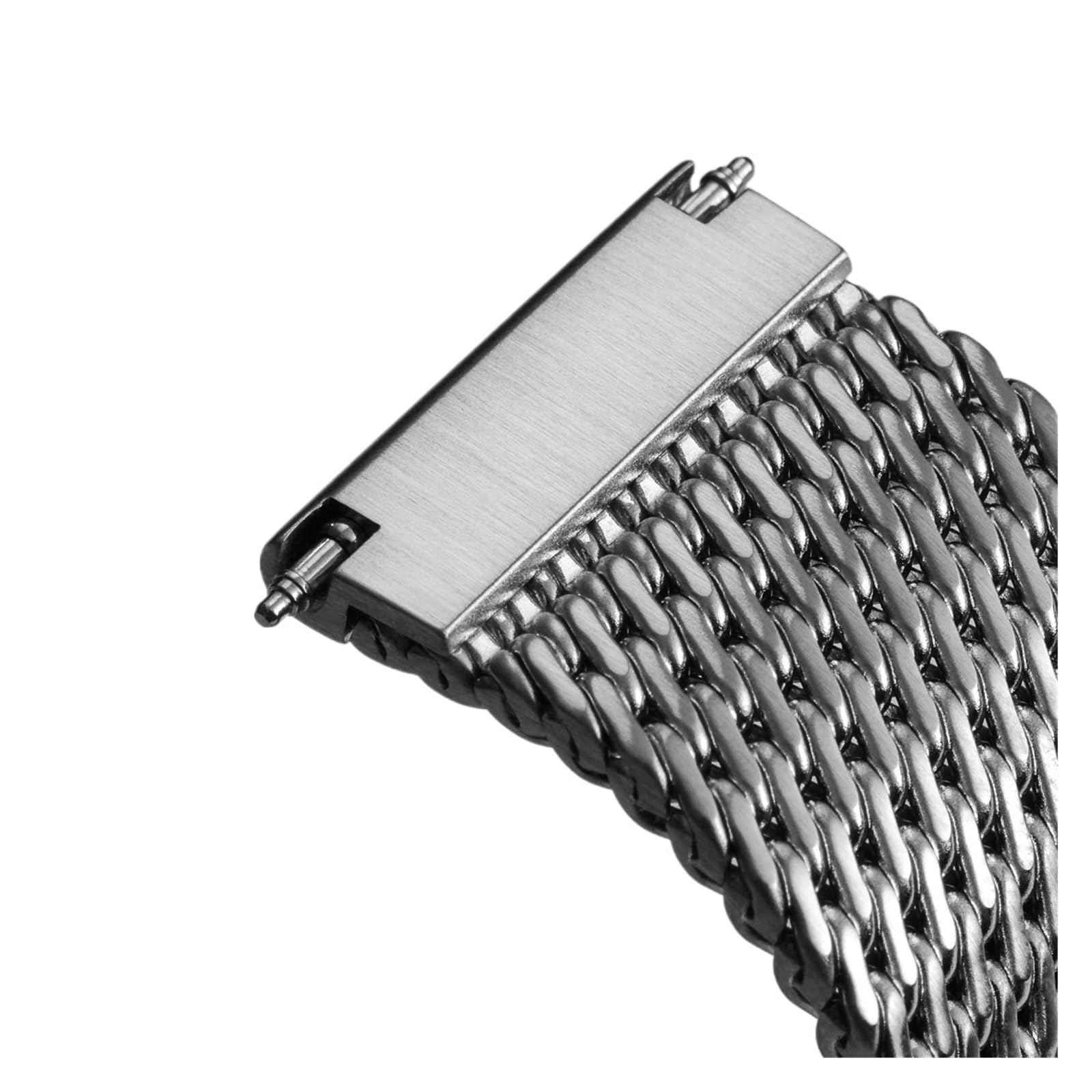 Correa de reloj de lujo de acero inoxidable cepillado 316L, correa de reloj de malla milanesa, Compatible con accesorios de reloj Rolex IWC OMEGA