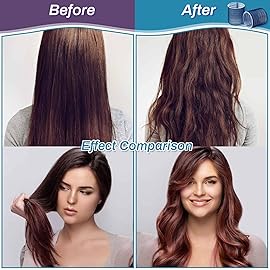 Jumbo Hair Curlers Set - 24 Large Rollers with 12 Rollers and 12 Clips for Long, Thick Volume (Blue)