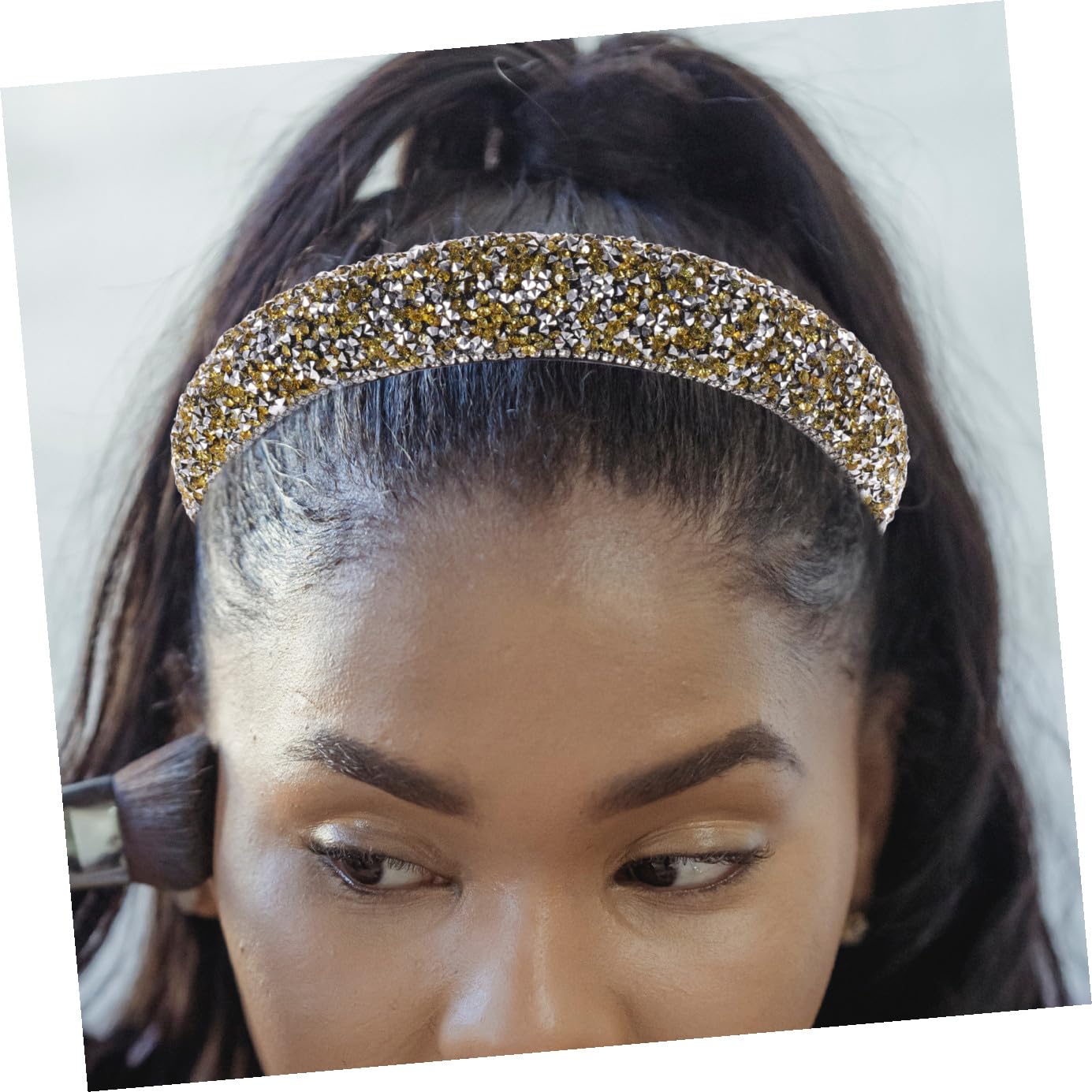 Didiseaon 3 Piezas diadema con strass y ala ancha diadema turbante lazos para el cabello de niña tiara banda para el cabello delicada de fiesta delicado Decorar joyas