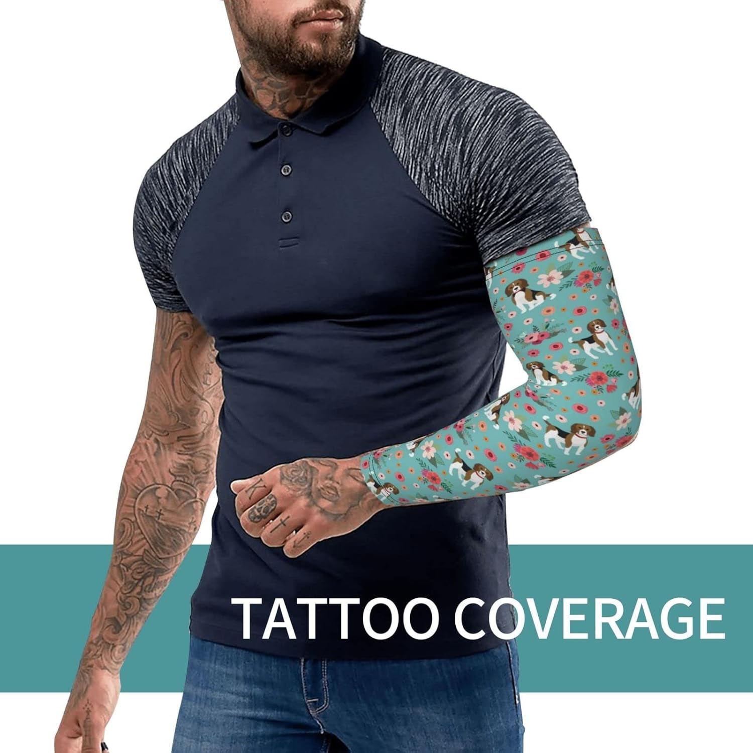 Miniatura 5 de Mangas de enfriamiento para brazos de protección solar UV para hombres y mujeres jóvenes