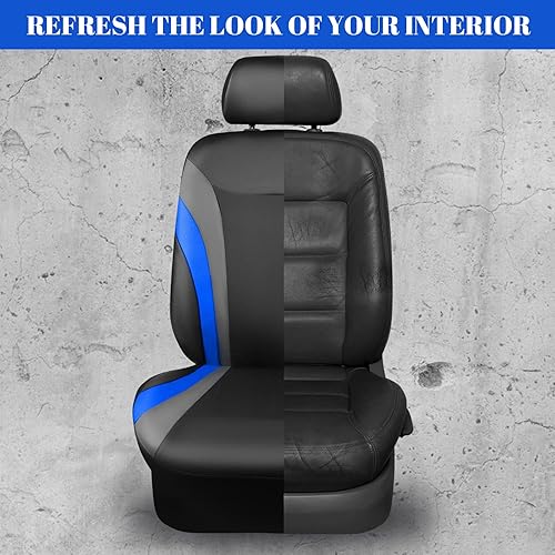 Miniatura 7 de CAR PASS Line Rider - Fundas de cuero para asiento de automóvil, ajuste universal al 95% de los automóviles, SUV, sedán, impermeables, duraderas,