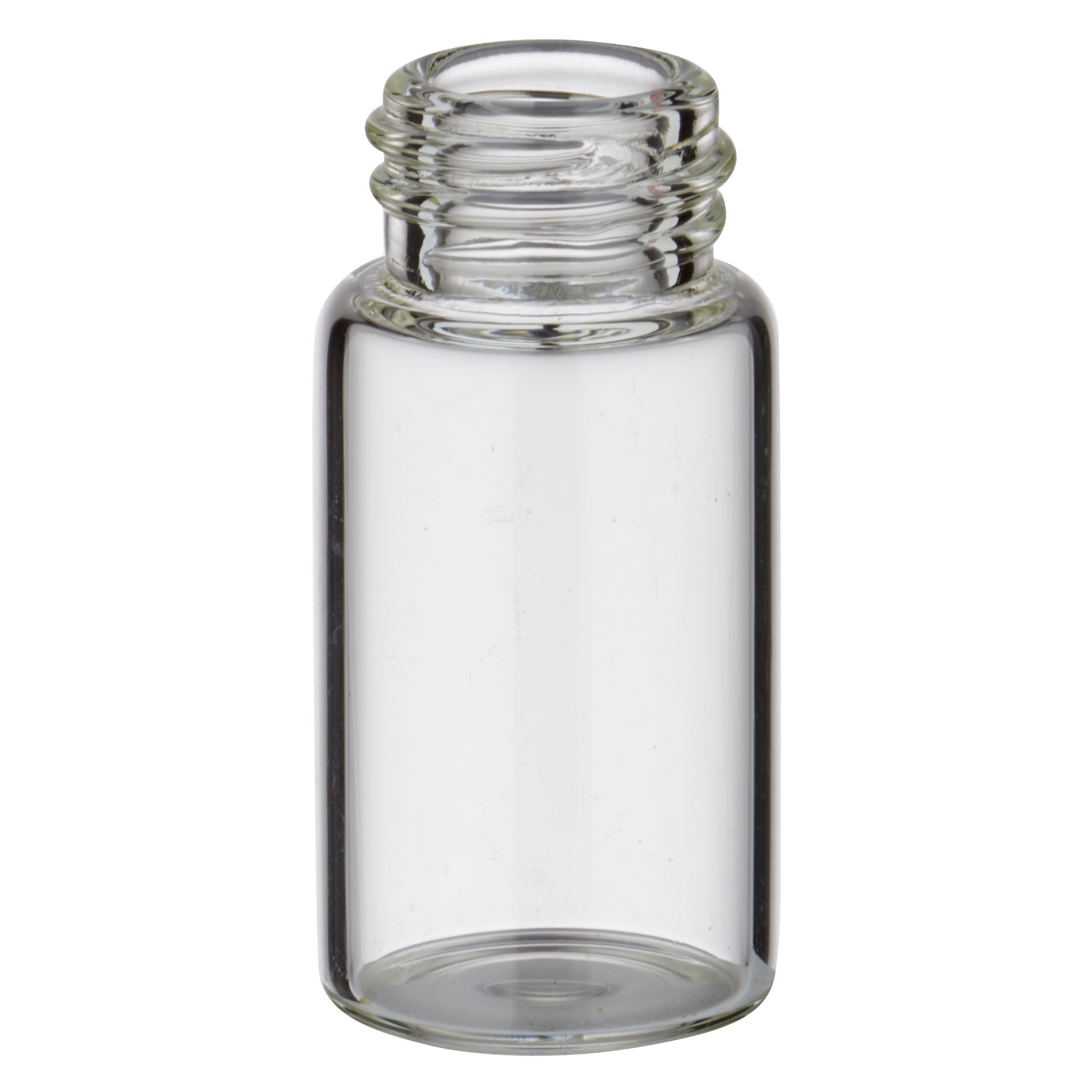 500x Mini Flasche 3ml aus klarem Glas mit schwarzem Schraubverschluss und Dichteinlage