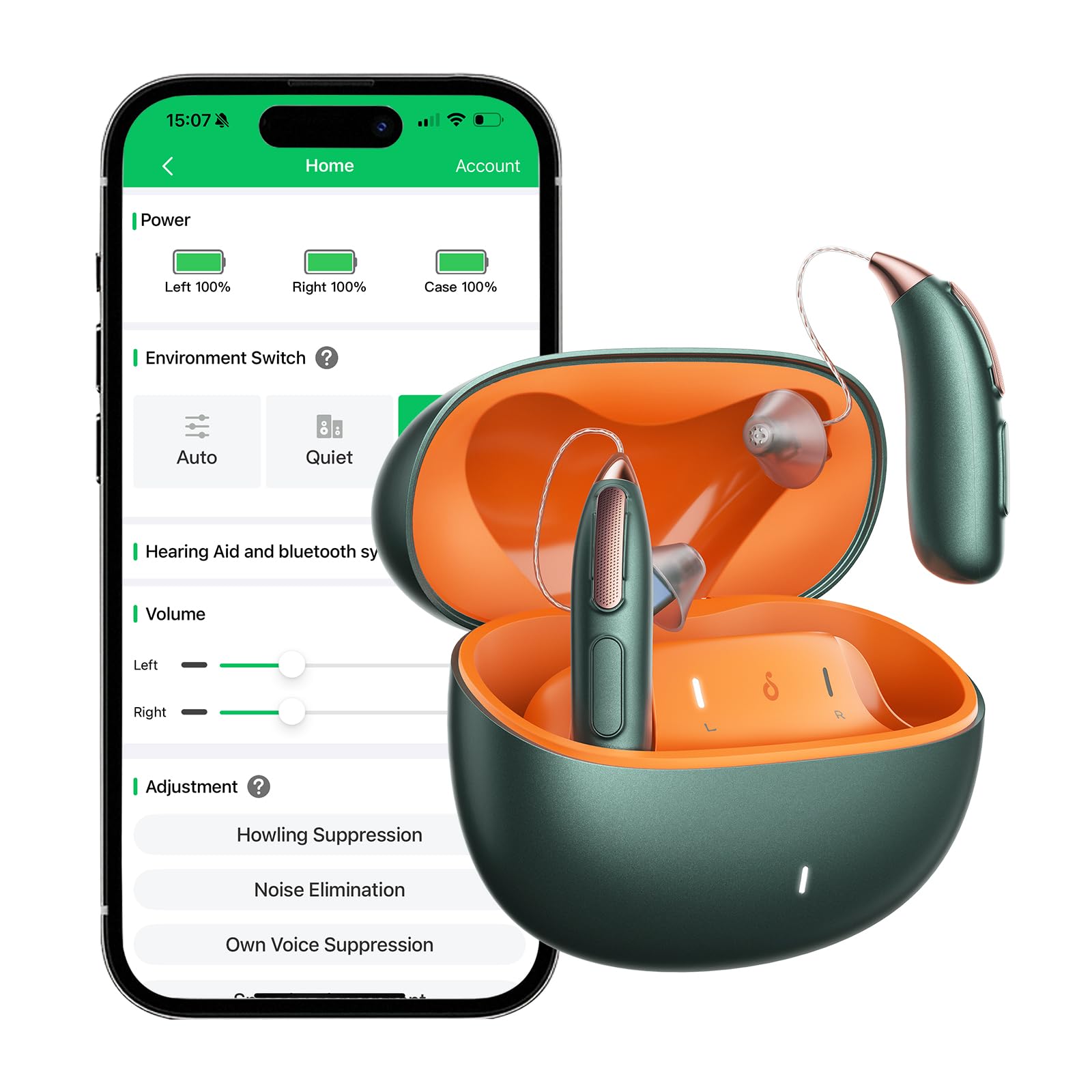 Amazon.com: JIUYEE RIC PRO Rechargeable Bluetooth Hearing Aids for