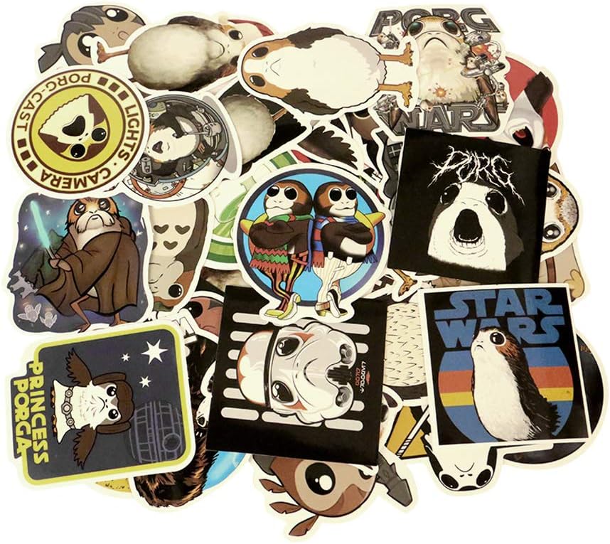 Vinyl Stickers Decal, Tearcam Cute PORG Cartoon Banner Stickers for Car, Glass, Wall, Van, SUV, Skateboard, Window, Laptop (PORG)