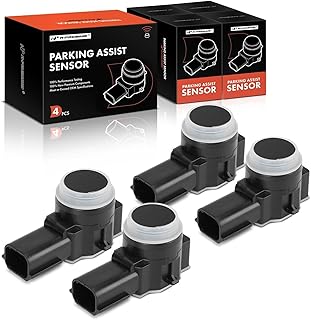A-Premium 4-PC Reverse Backup Parking Assist Sensor Compatible with Jeep & Chrysler & Dodge Models - 1500 2023, Grand Cherokee 2016-2023, Cherokee, 200, Durango, Dart, Replace# 1TK84WS2AA