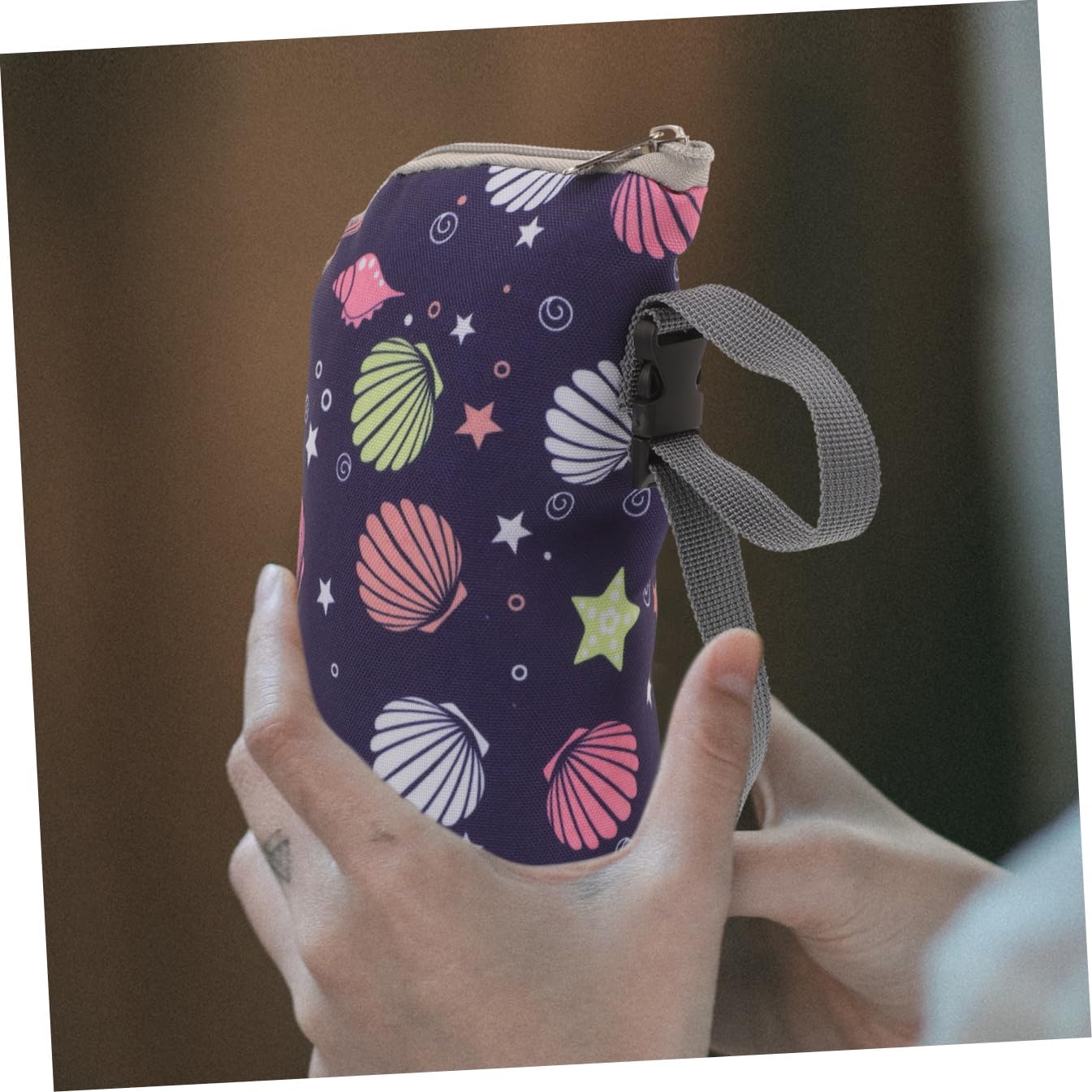 Yardwe 4 Piezas Tapa de Botella aislada cálido Botellas térmico Plegable portátil Bolsas térmicas para biberones Bolsa térmica para biberones Bolso Enfriador de biberones Tela Oxford