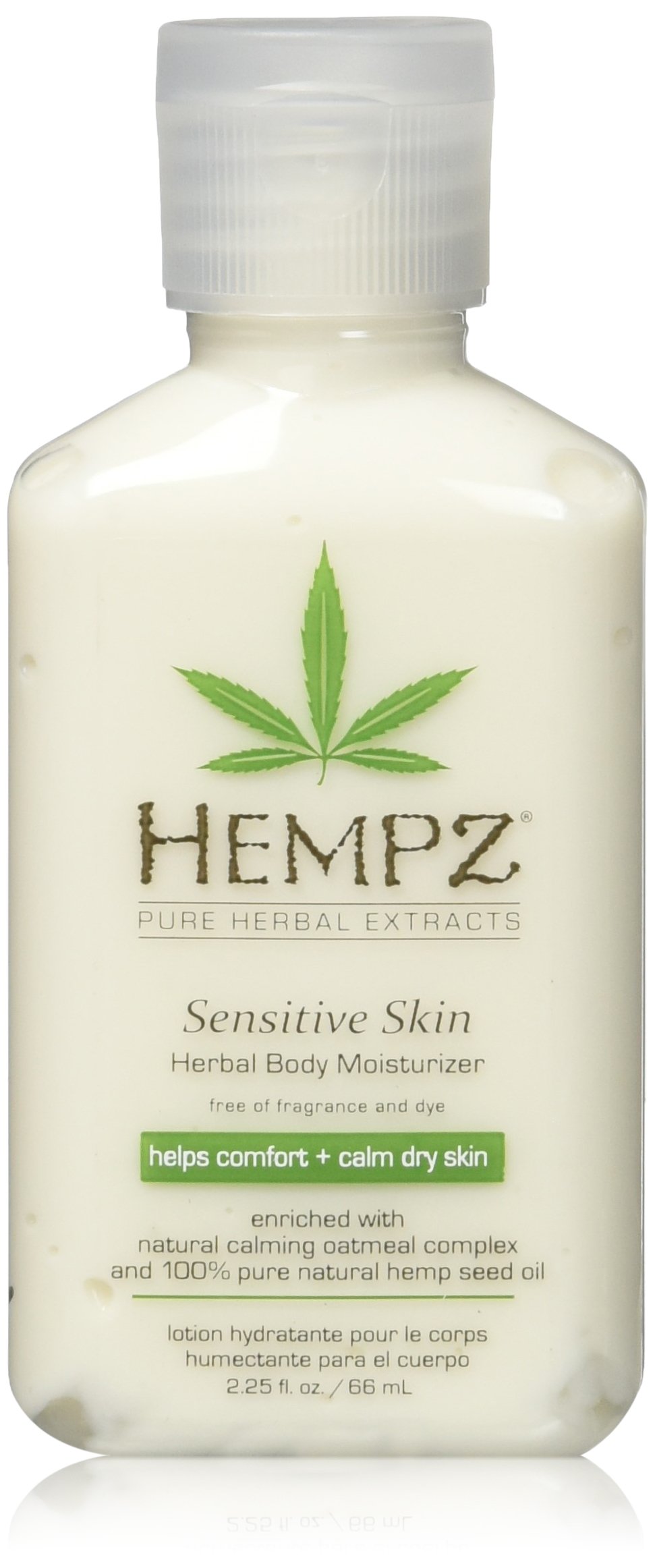Hempz Sensitive Skin Herbal Body Moisturizer with Oatmeal, Shea Butter for Women and Men,2.25 oz. -Premium,Soothing Body Lotion with Hemp Seed, Cocoa Seed, Mango Seed for Dry Skin -Skin Care Products