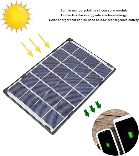 Miniatura 9 de Panel solar Tablero de batería Mini panel de carga de teléfono móvil Tableros de carga de energía solar USB Banco de energía 6W Cargador de silicona