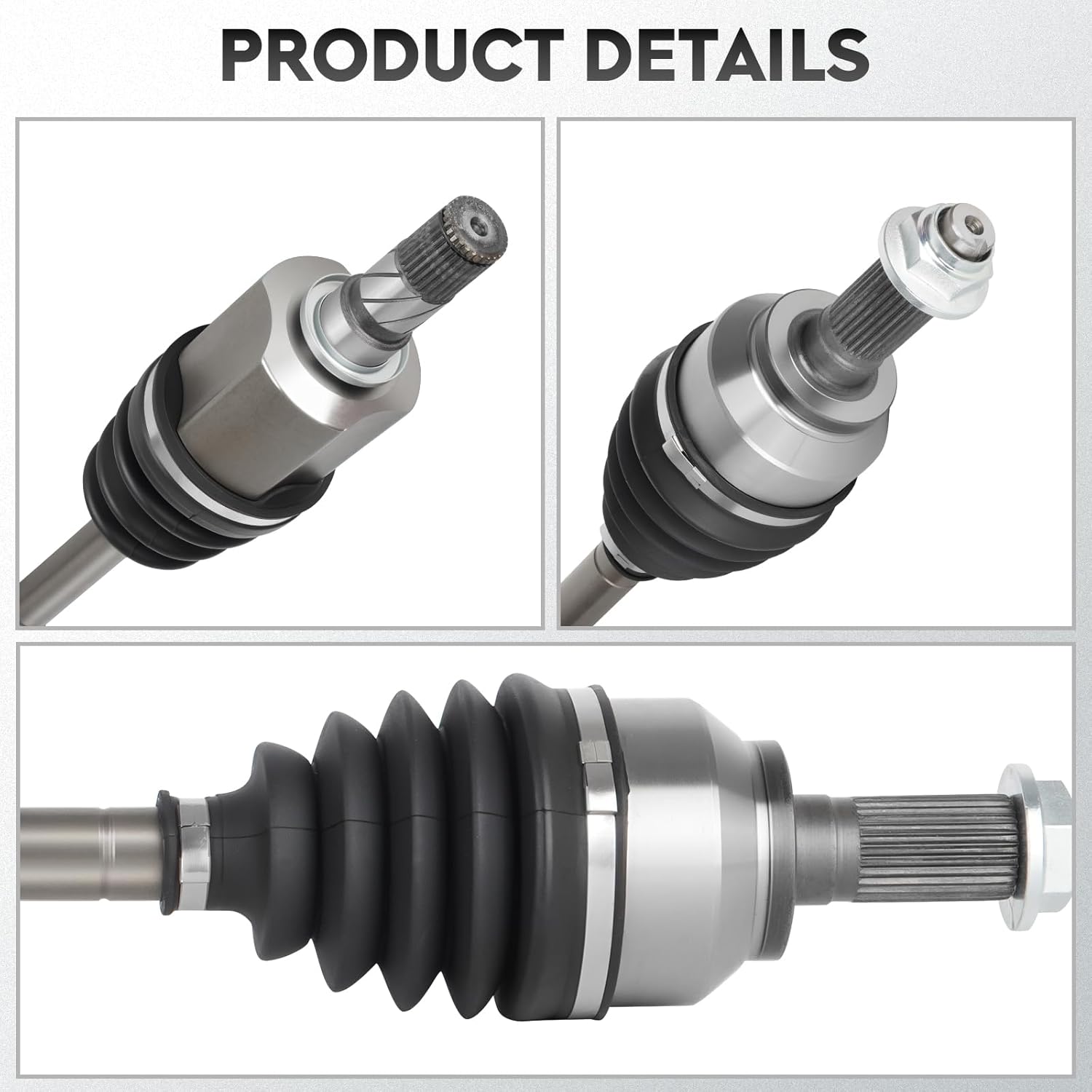 NEW Front Left CV Axle Driver Side Shaft Assembly fits for Mazda 3 2005-2006 2.3L, for Mazda 5 2006 2007 2008 2.3L, Only for Automatic Trans, for 66-8172