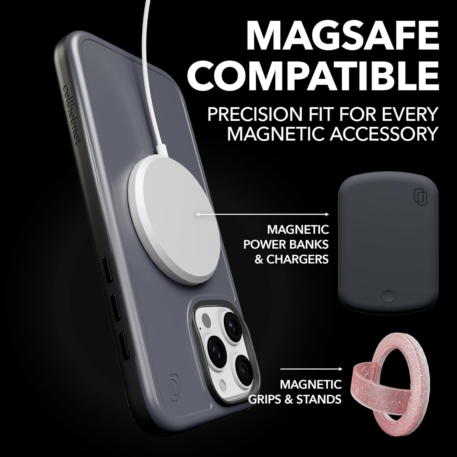 cellhelmet Fortitude Case | iPhone 16 Pro | MagSafe Compatible | Drop Test Certified | Shockproof, Durable Guy Harvey Camo Sailfish Case in Future Dusk