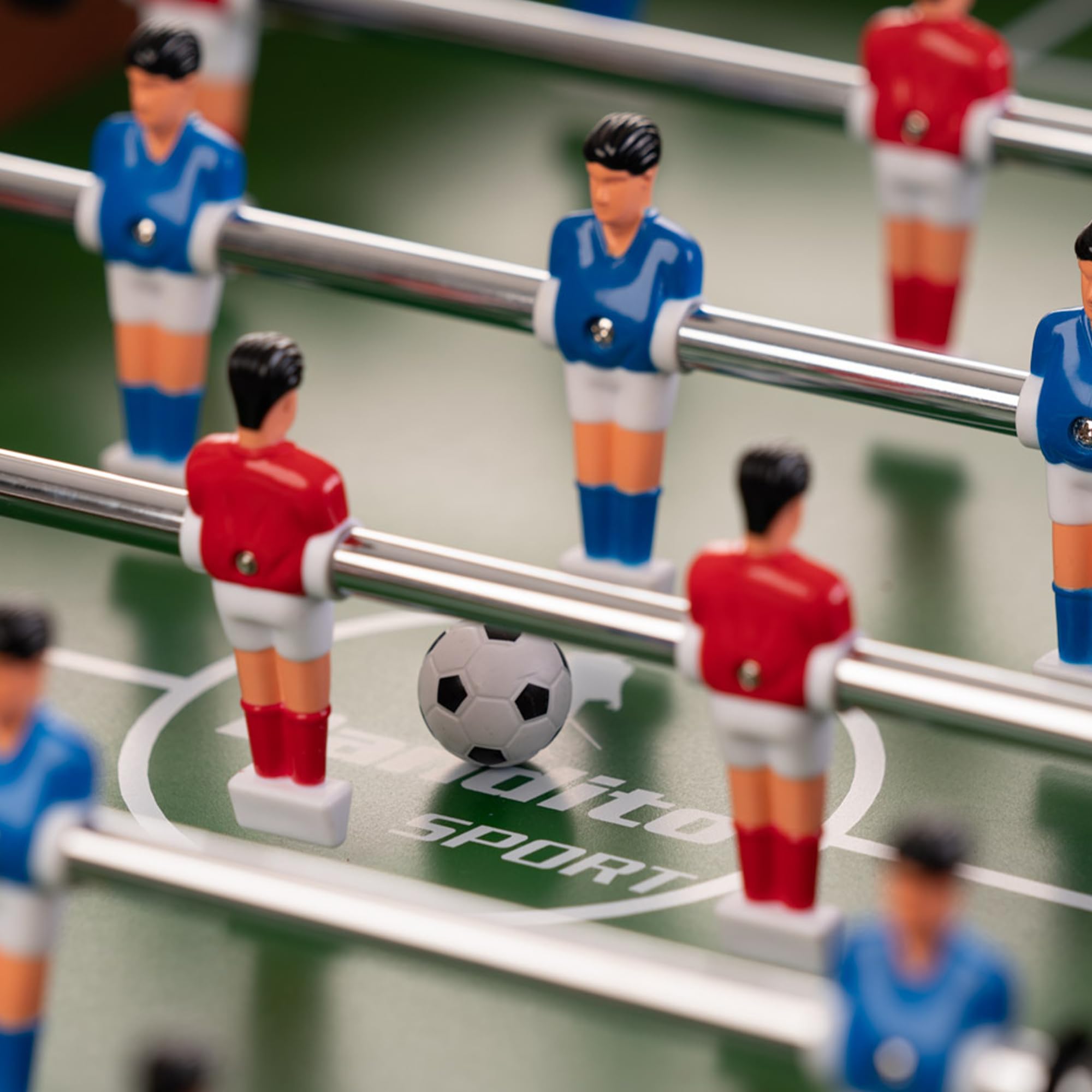 Bandito Kickerstange 16 mm Vollstahl, verchromt – Ersatzstange für alle gängigen Tischkicker mit geschraubten Spielfiguren, kompatibel mit 16 mm Lagern, Soccer Stange für Profi