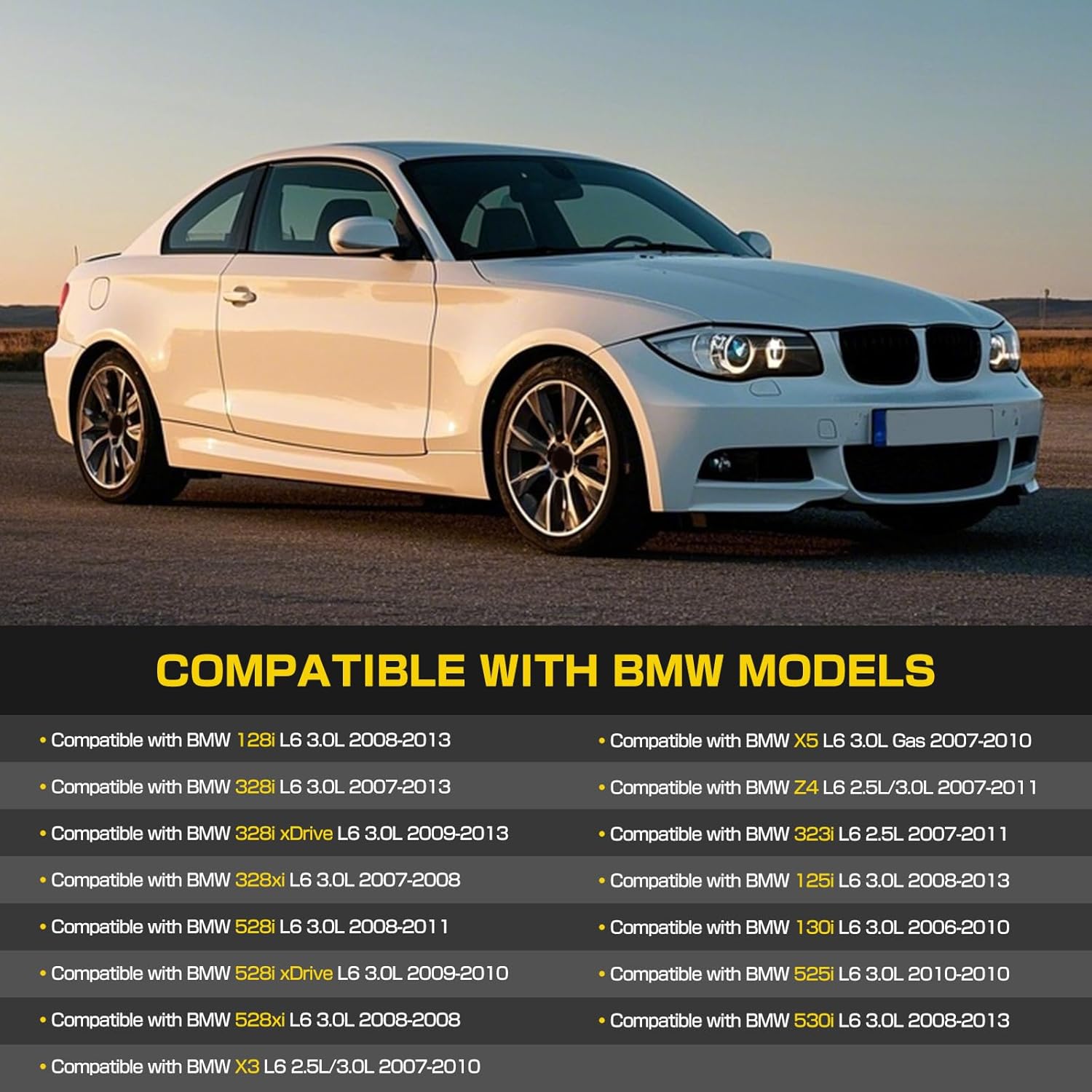 Upgrade Aluminum Engine Valve Cover Gasket Kit Compatible with BMW E60 E70 E82 E83 E84 E89 E90 E92 125i 128i 130i 325i 328i 525i 528i 530i X1 X3 X5 Z4 2006-2013 Cylinder Head Cover Replace 11127552281