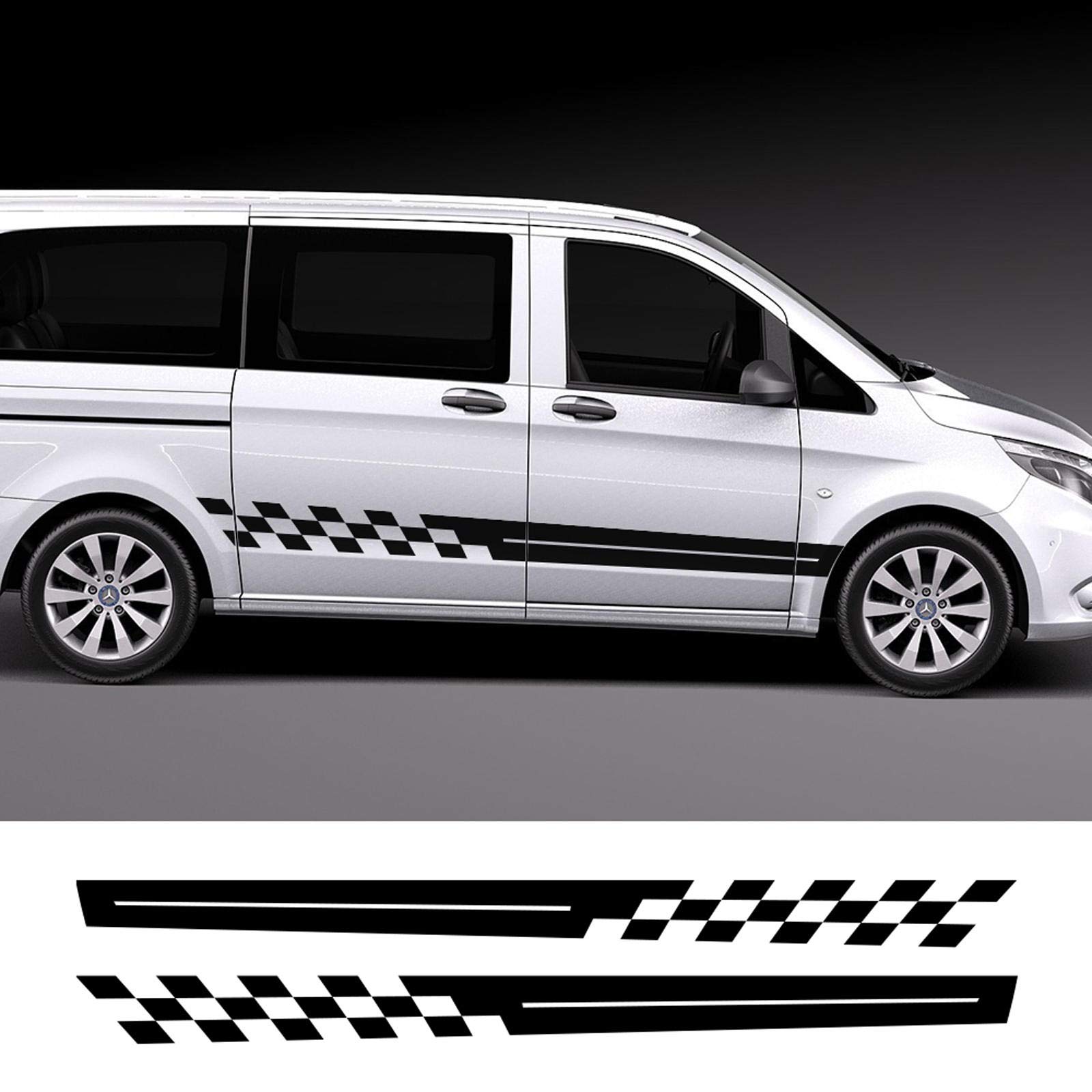 Naklejki boczne samochodu, dla Mercedes Sprinter Benz Vito V klasa Berlingo Fiat Ducato Renault Auto naklejki do tuningu samochodów