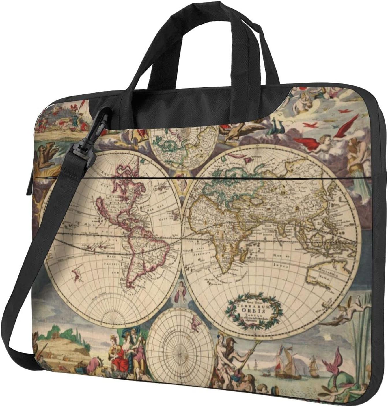 MicaYoung 15 Borsa a tracolla per laptop da 15,6 pollici Uomo Donna, Custodia per il trasporto sottile impermeabile Borsa portatile per Acer/Asus/Dell/HP, Grigio