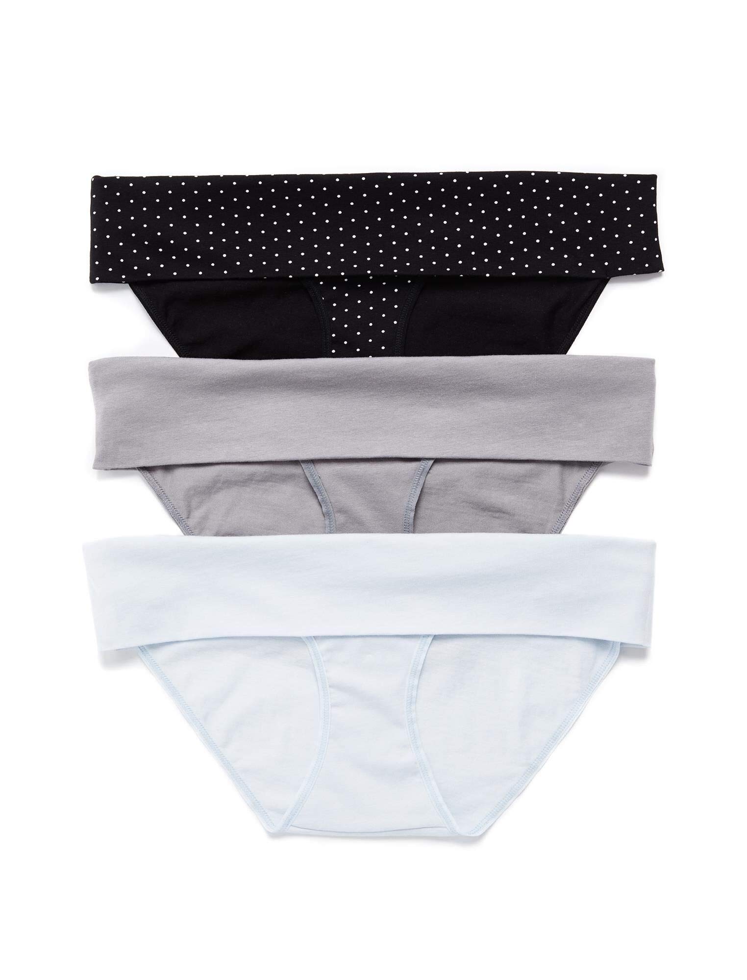 Motherhood Maternity Women's 3 Pack Fold Over Brief Panties