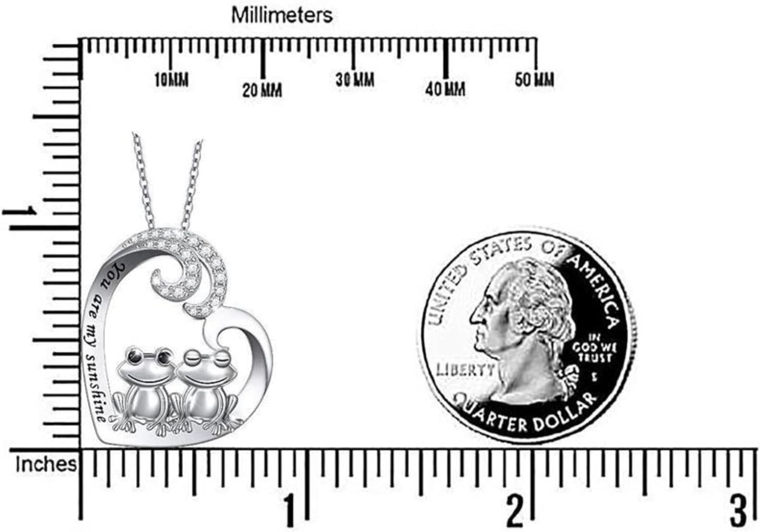 S925 Sterling Silver Frog Heart Necklace, Ring, Bracelet and Earrings,Froggy Fun Pendant Necklace - Cute Froggie Charm Jewelry for Women - Image 7