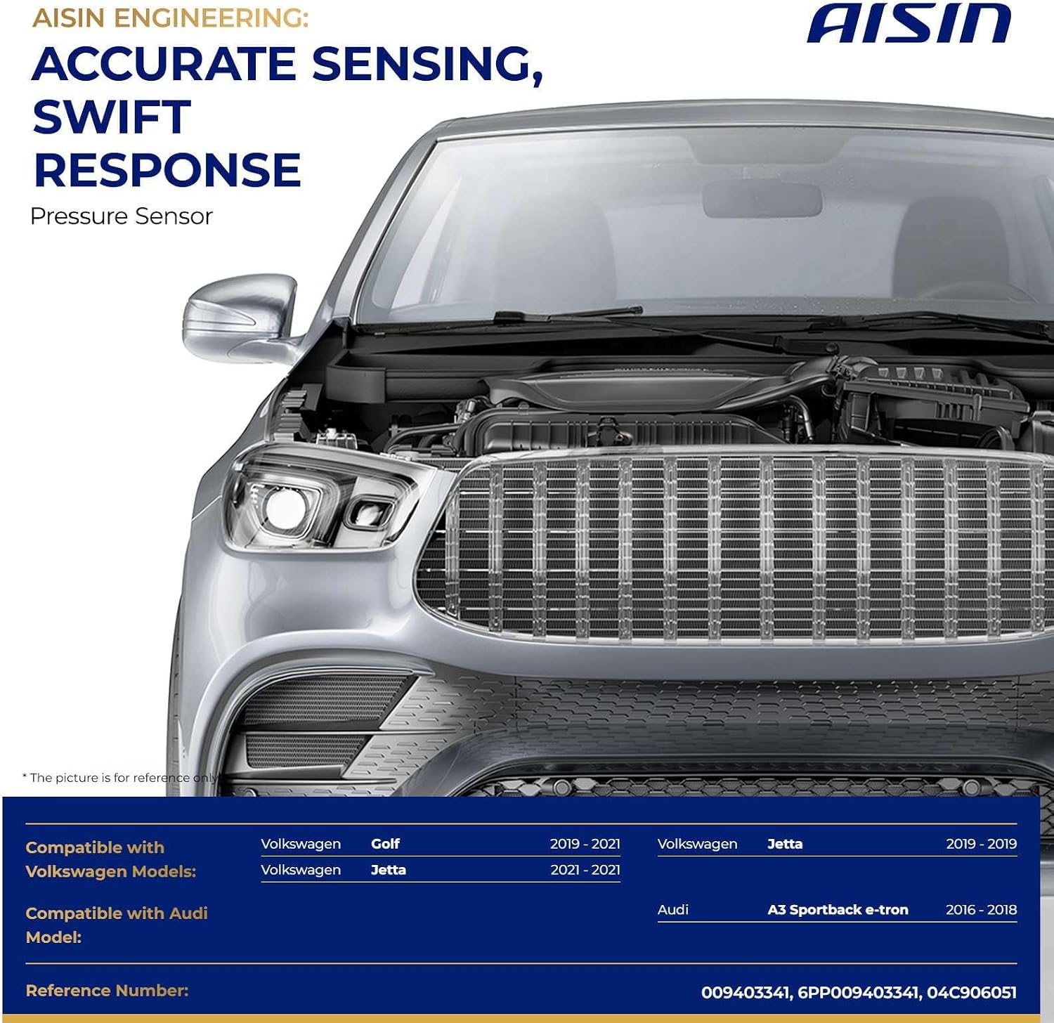 AISIN AFTERMARKET PRSVG-00431 Turbocharger Boost Sensor