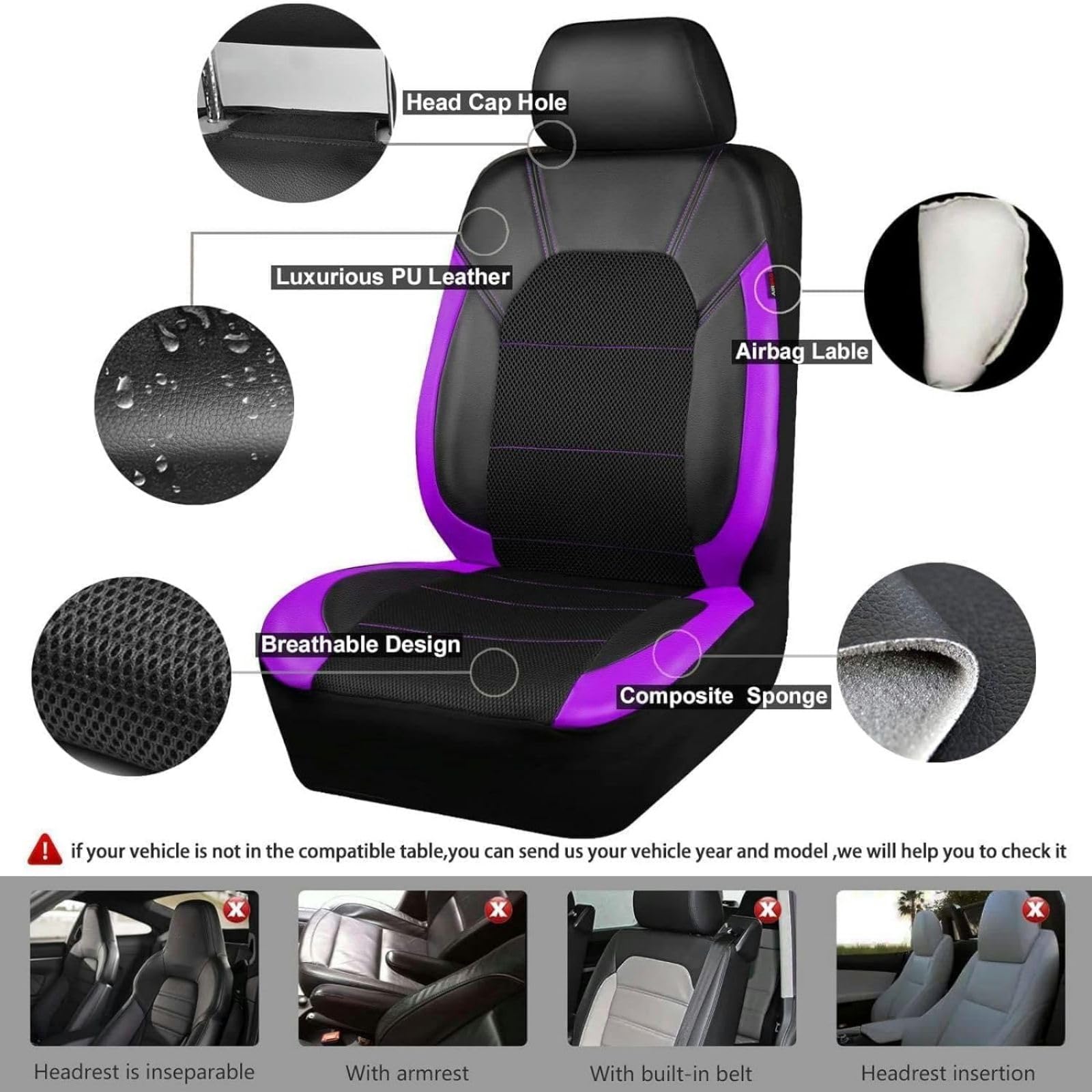 Funda De Asiento De Coche Para Ford Kuga 2005-2013