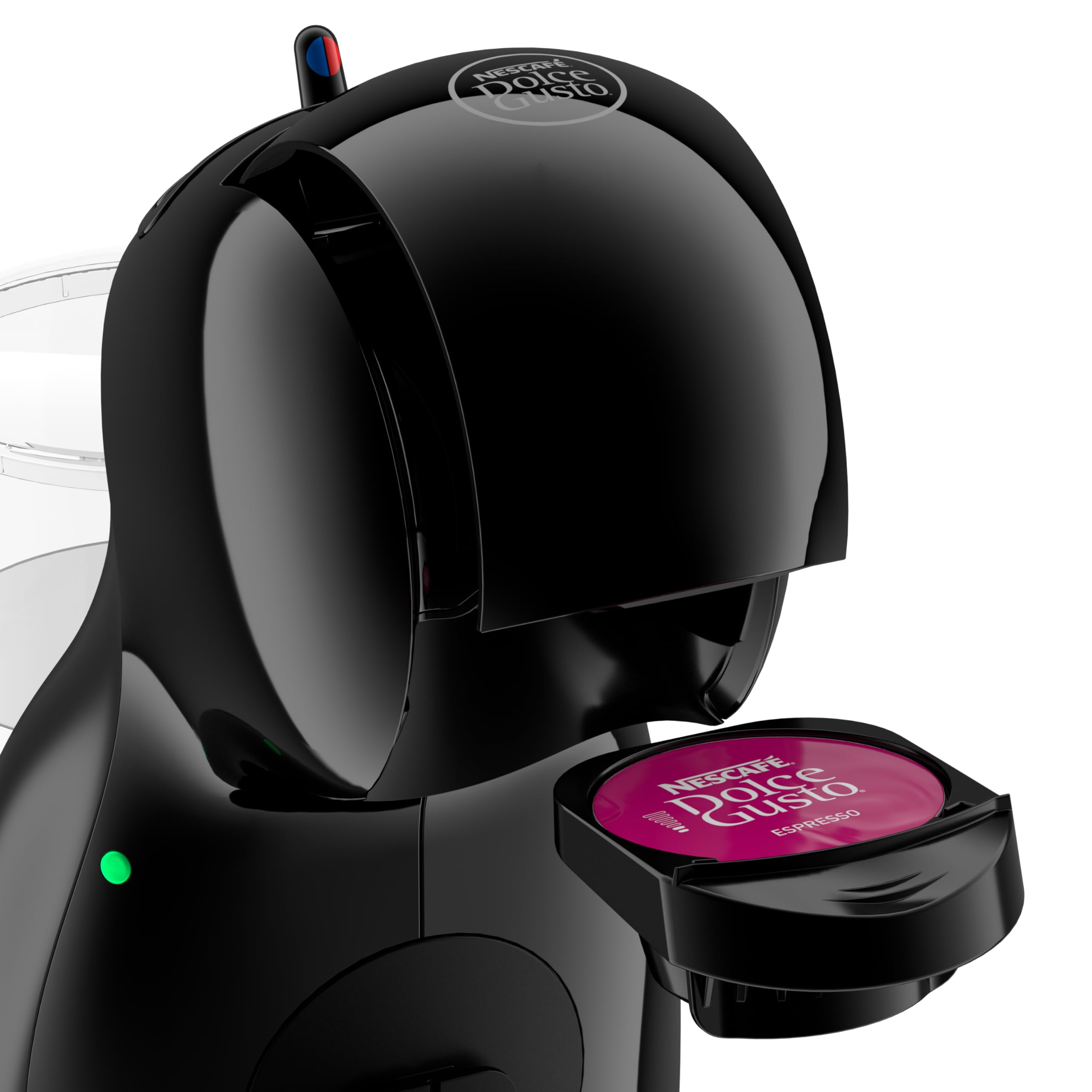 De'Longhi Nescafé Dolce Gusto Piccolo XS EDG210.AB, Cafetera de Cápsulas con Diseño Compacto, Apagado Automático, Bebidas Frías y Calientes, 15 Bares de Presión, Negro