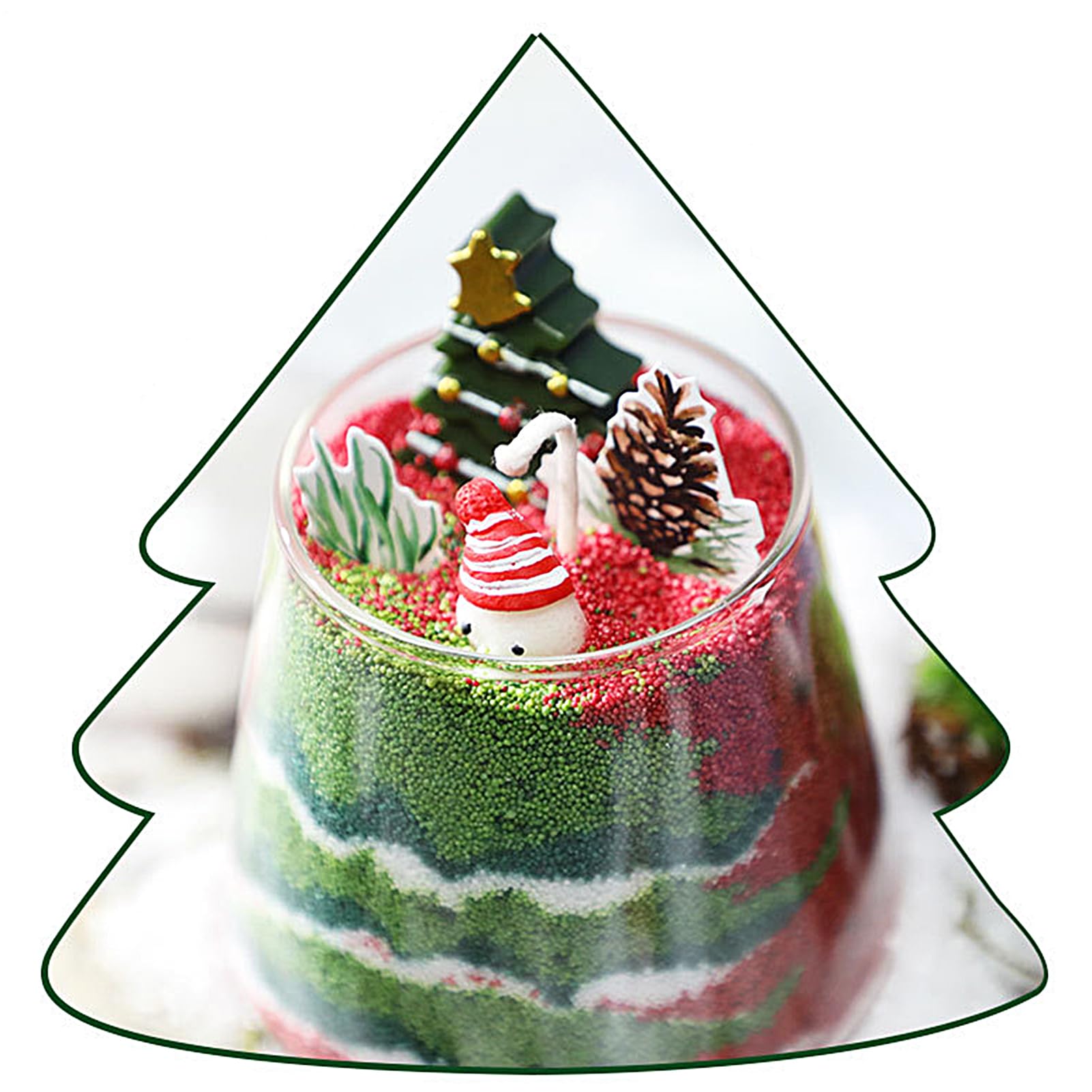Velas Aromáticas para Hogar 14 Unidades Velas de Navidad en Forma de Árbol