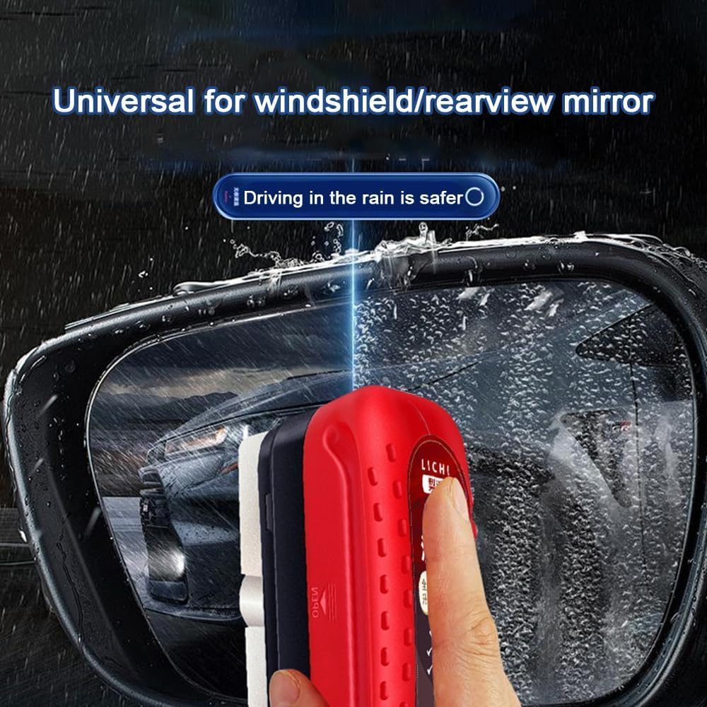 Film OléOphobe pour Vitres D'Automobiles, Film Oleophobe Voiture, Automotive Oil Film Cleaning Brush, Film Oleophobe pour Vitre De Voiture (2pcs,Fluide supplémentaire*3)