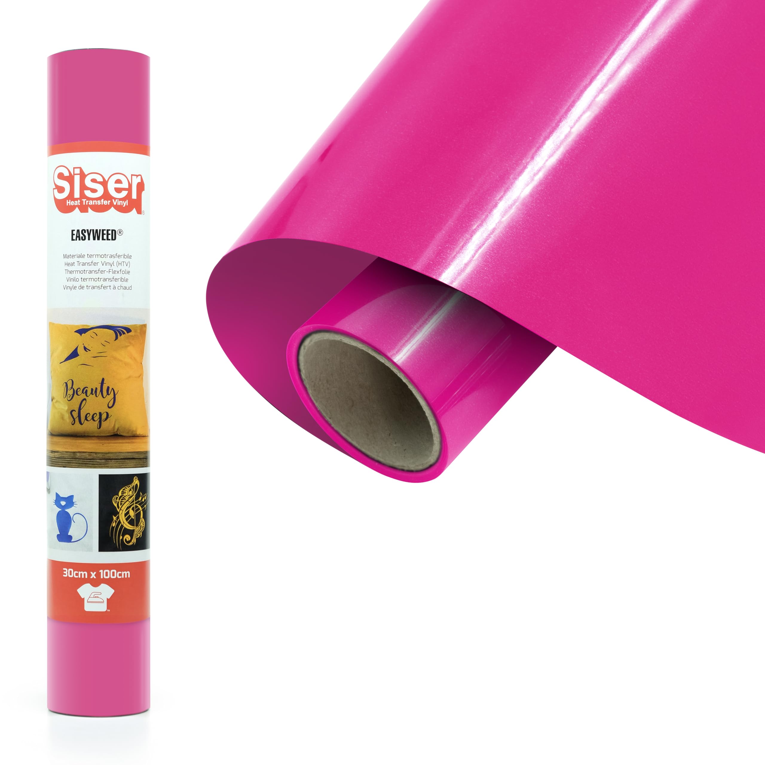 Siser® EasyWeed® Fluo Cyclamen - 30cm x 1m - Personalised Heat Transfer Vinyl — image 1