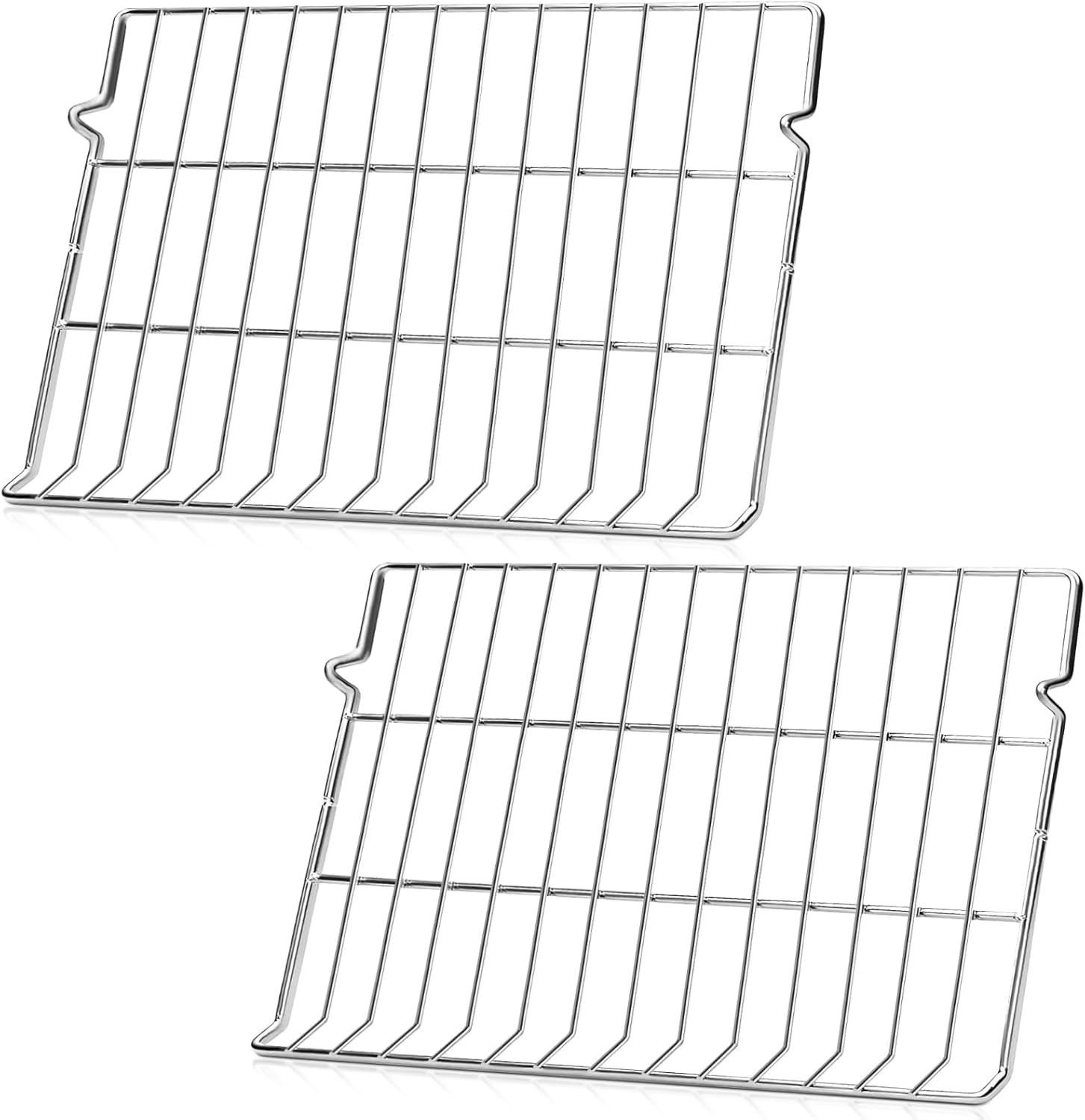 Upgraded MHL63411403 Oven Rack Replacement 24.6 x 16.2 304 Stainless Steel Range Shelf Compatible with LG Stove LDG4313ST LREL6323S Replaces MHL63411401 MHL63411402 MHL62112101, 2 Pack