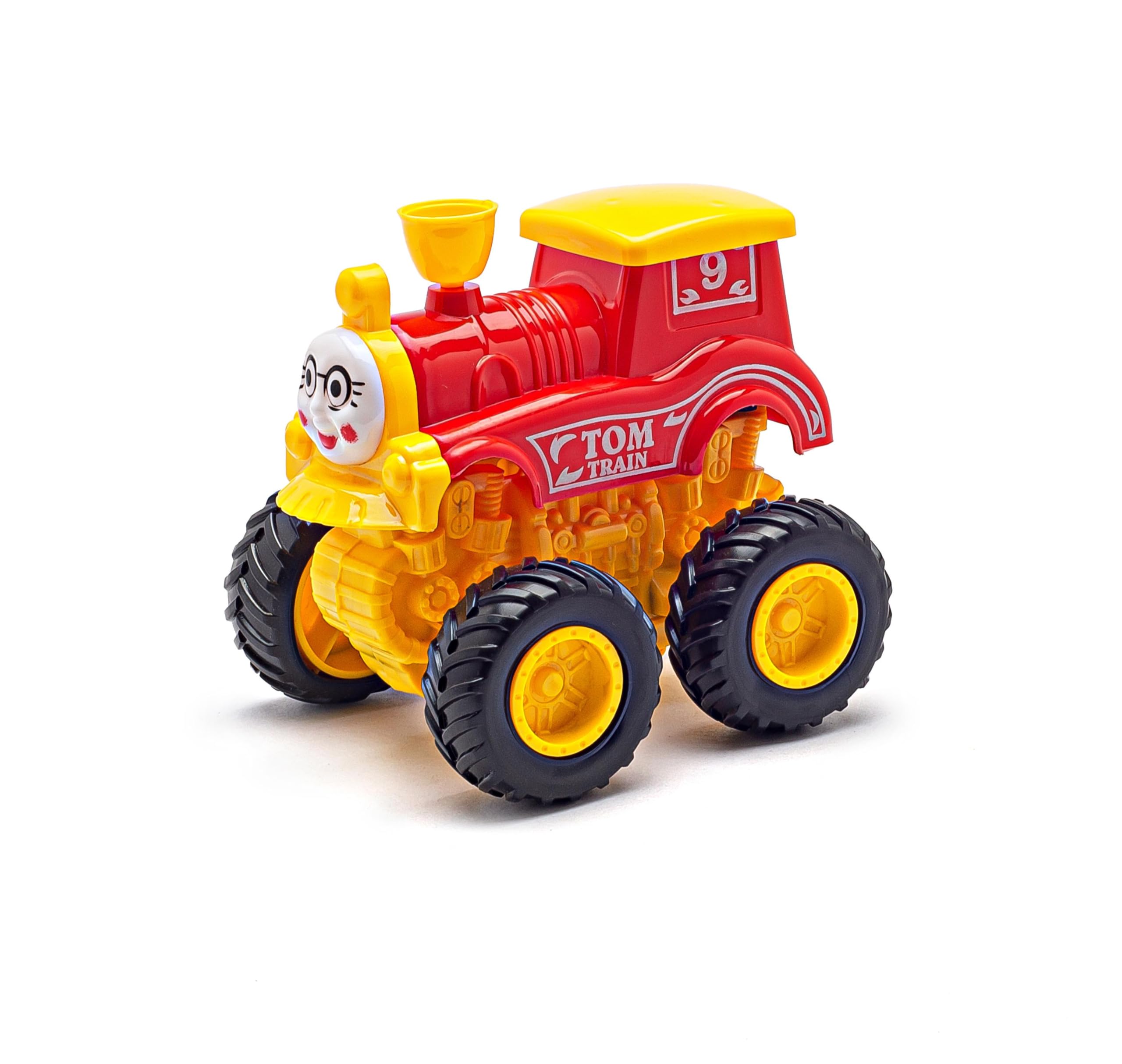 WooZee.. Locomotive Friction Action Engine Abs Plastic Tom Train Toy for Kids,Boys & Girls Multicolor