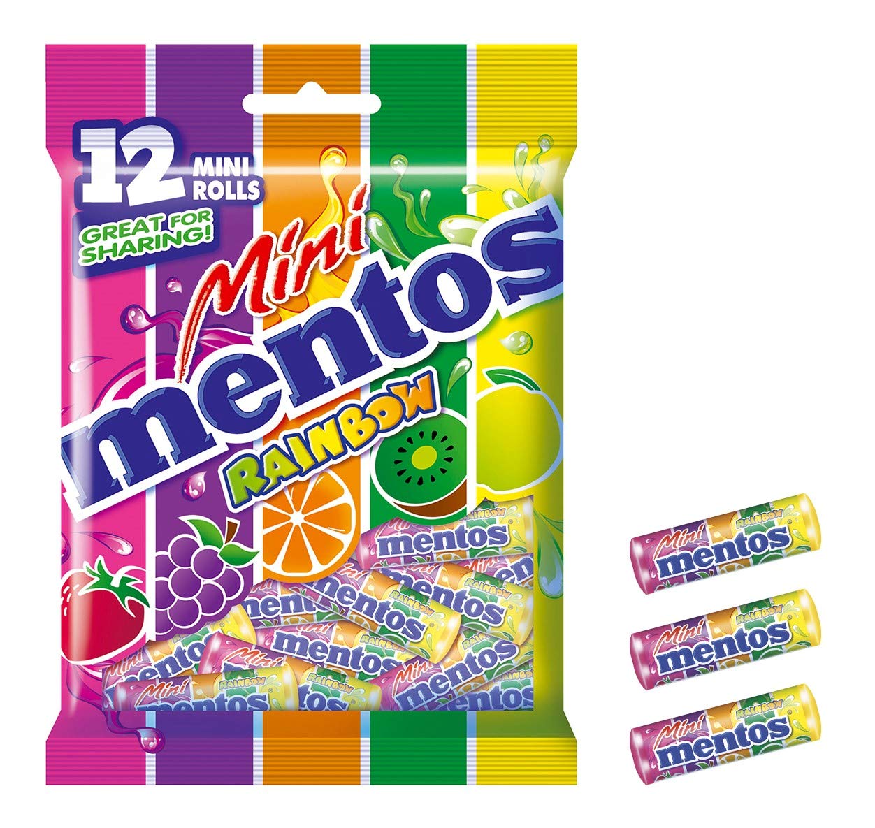 MENTOS Mini Rainbow Bag, 120g