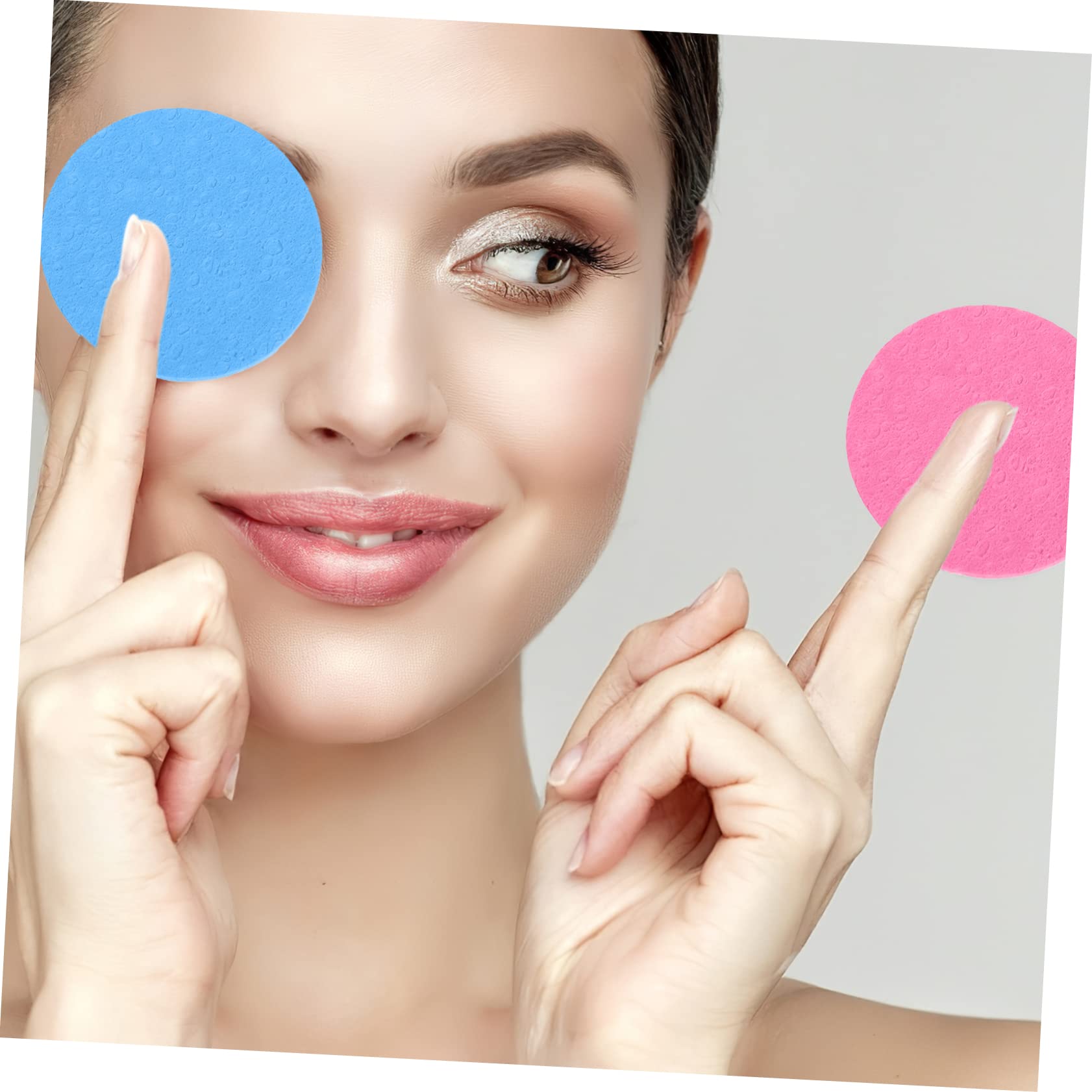 FRCOLOR 250pezzi Spugne Facciali Portatili Per Rimozione Make-up Spugne Naturali Per Pulizia Viso Riutilizzabili e Adatte Ai Viaggi Ottimali Per Uso Quotidiano