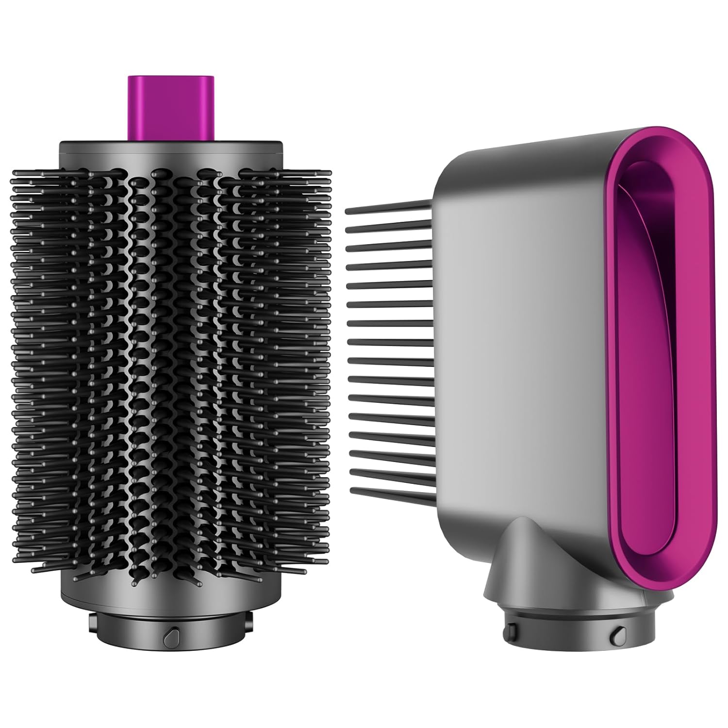 Upgraded Large Round Volumizing Brush Attachment and Wide Tooth Comb Nozzle Attachment for Dyson Airwrap HS01 HS05 HS08