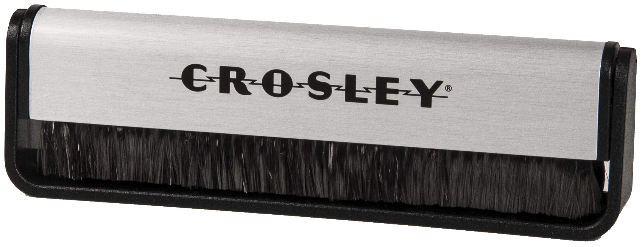 Crosley AC1024A zestaw do czyszczenia płyt 5 w 1 ze szczotką z włókna węglowego, ściereczką z mikrofibry, środkiem do czyszczenia rysików, roztworem czyszczącym i stojakiem na płyty