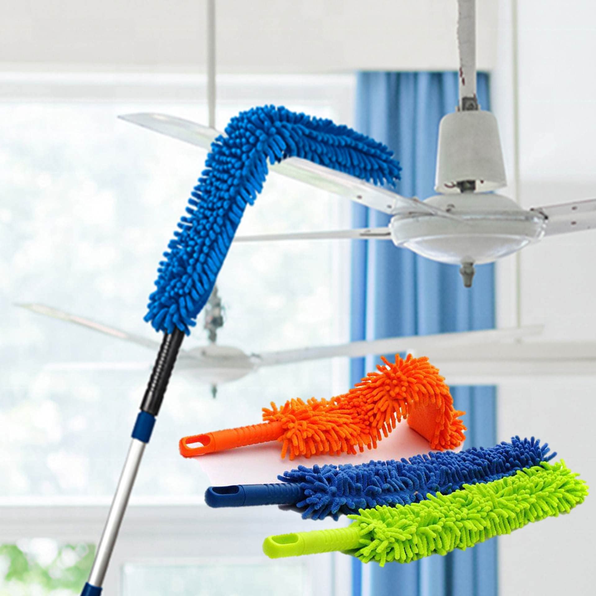 TANNU ENTERPRISES TRUESHOP Home Cleaning Multipurpose Flexible Microfiber Ceiling Fan Magic Duster Brush Mop with Long Extendable Rod (Multicolor), Standard (B09C62ZYV6) Amazon Price History, Amazon Price Tracker