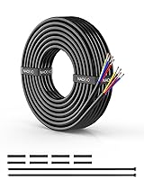 Vista 9 de NAOEVO Cable de calibre 18 de 4 conductores, cable de 18 AWG de 4 núcleos, cable de PVC trenzado de cobre estañado/bajo voltaje de 12V/extensión