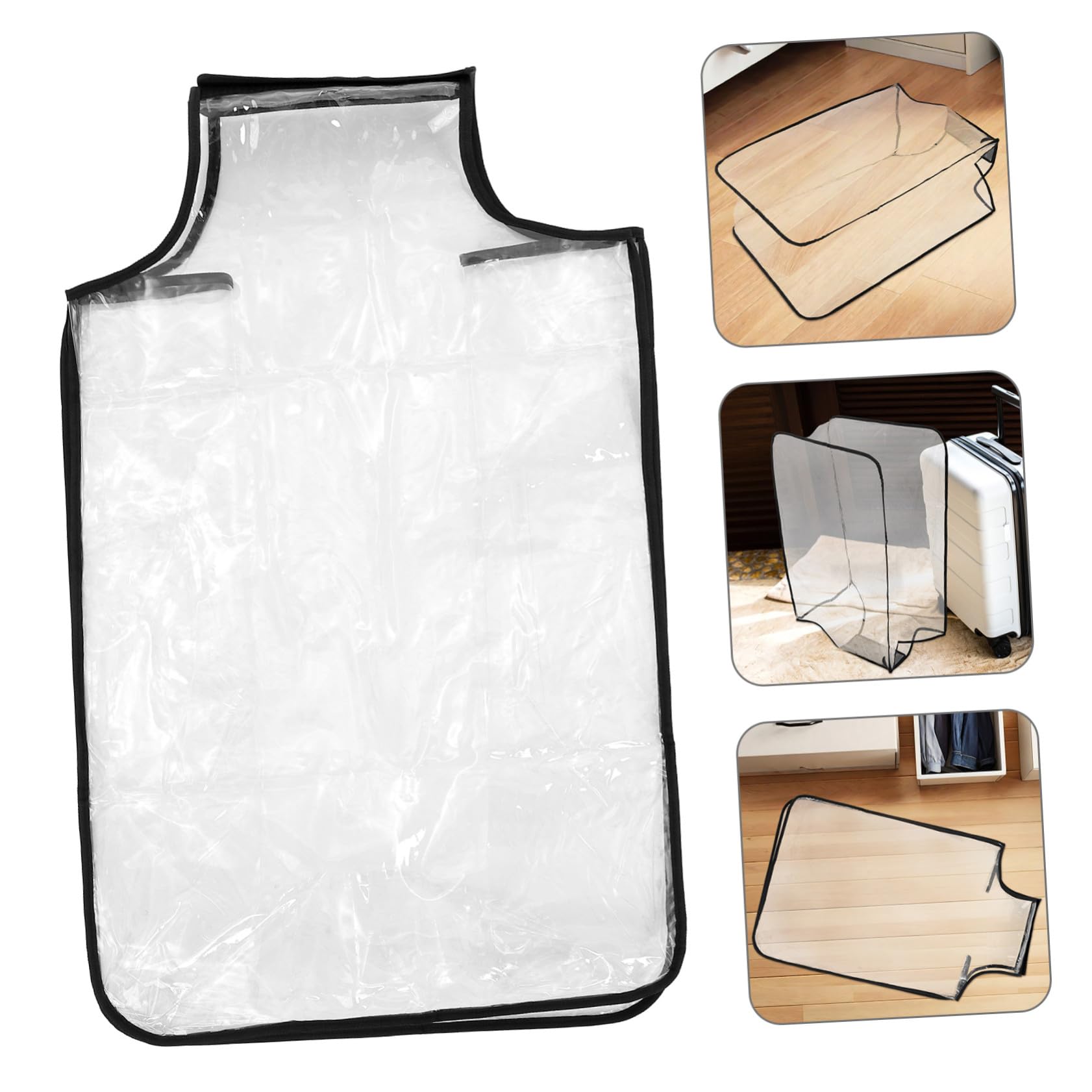 BESPORTBLE 2 pezzi Copri Valigia Trasparente in PVC per Valigia con Protezione Antigraffio Custodia Protettiva Adatta per Viaggi Outdoor e Antipolvere