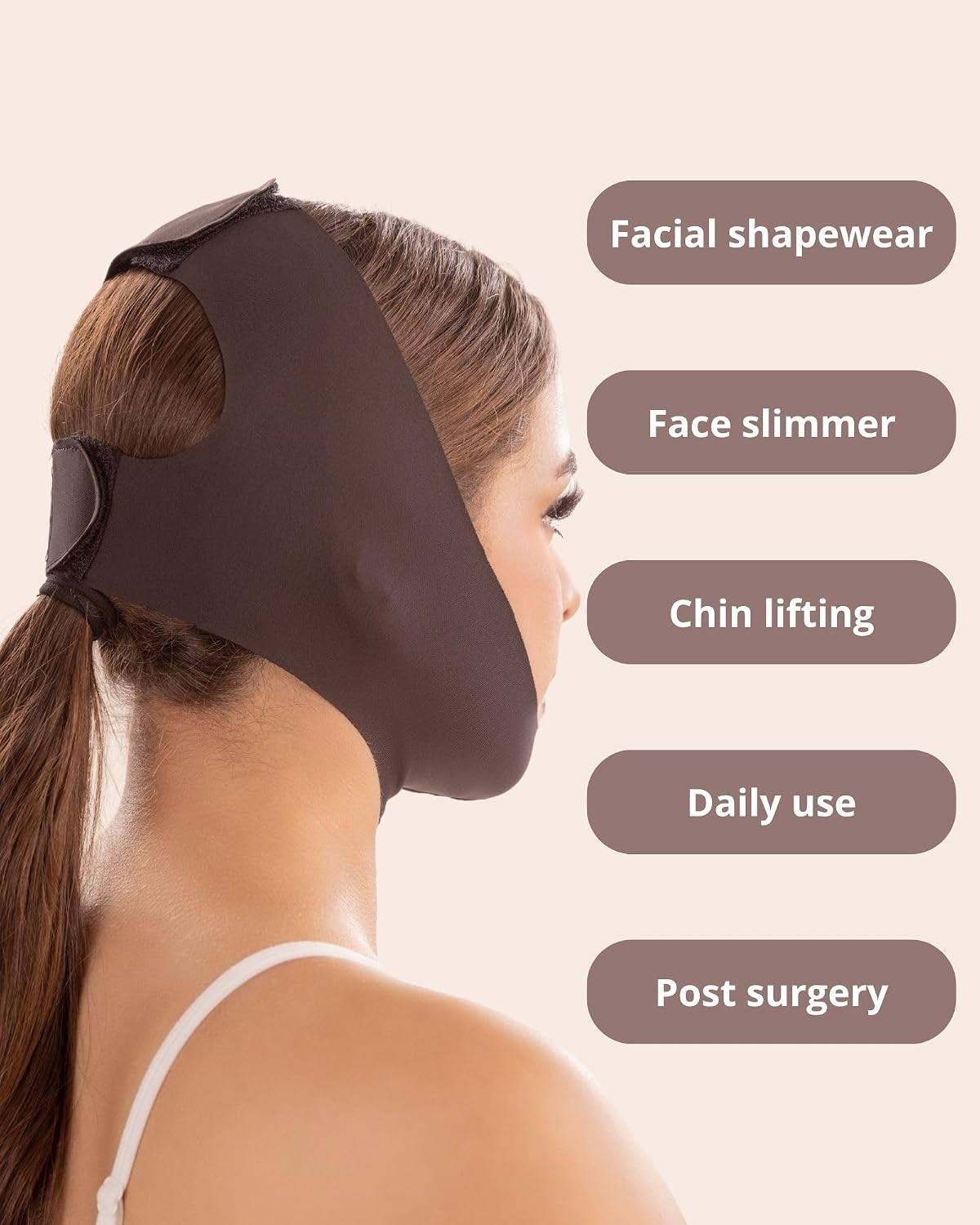 SHAPE CONCEPT Chin Strap for Sleeping 316 Double Chin Facial Medium Compression
