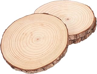 Milisten 3pcs Outdoor Wooden Stepping Stones Garden Outdoor Round Paver ...