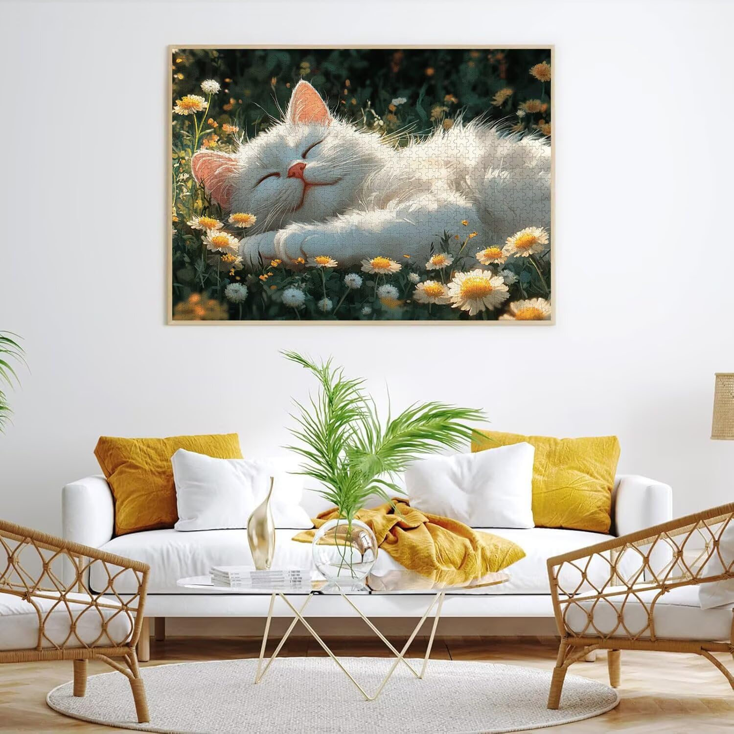 Puzzle dla dorosłych 2000, roślina kota, 99 x 70 cm, n-526