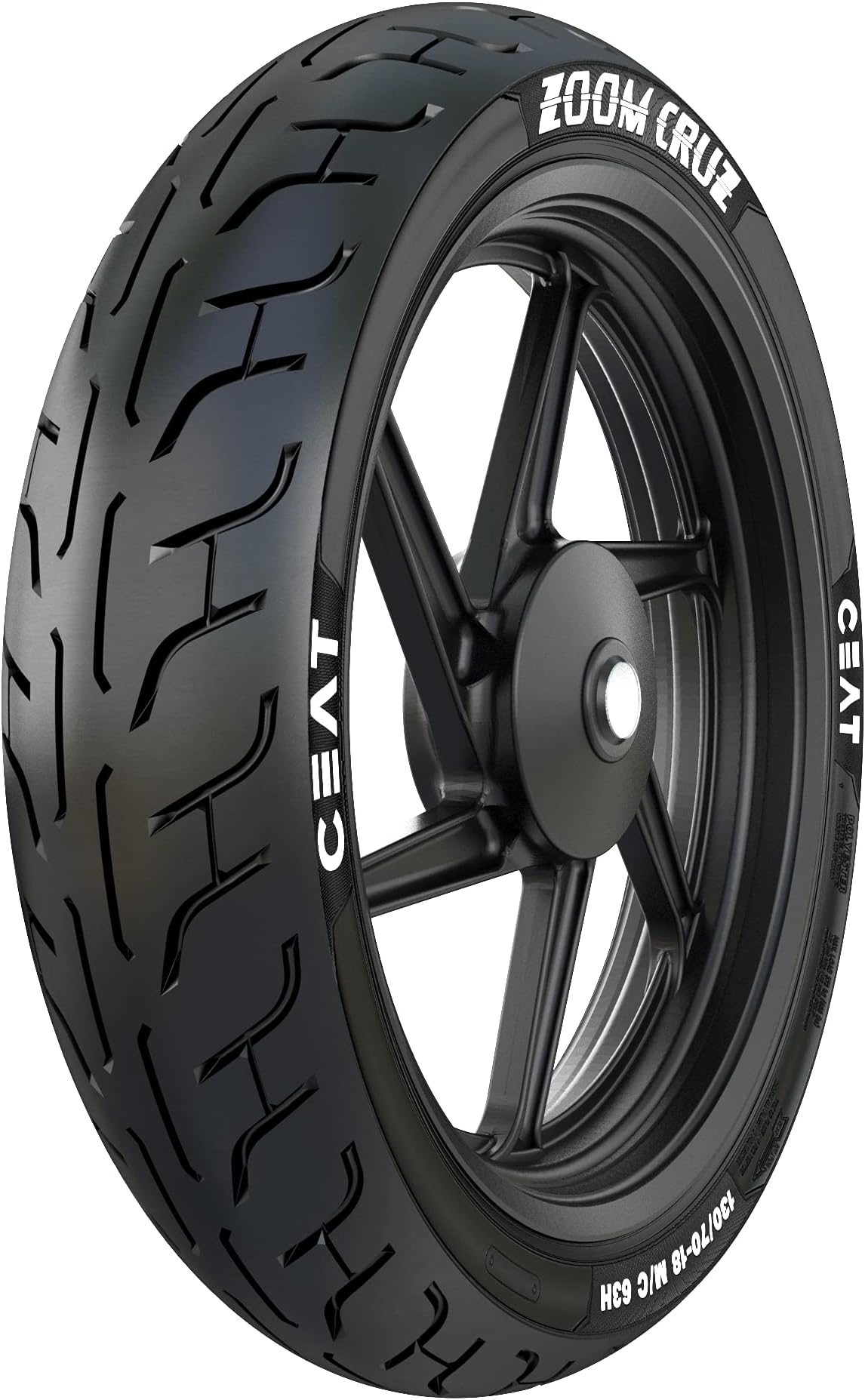 Ceat 130/70-18 Zoom Cruz TT 63H, Black