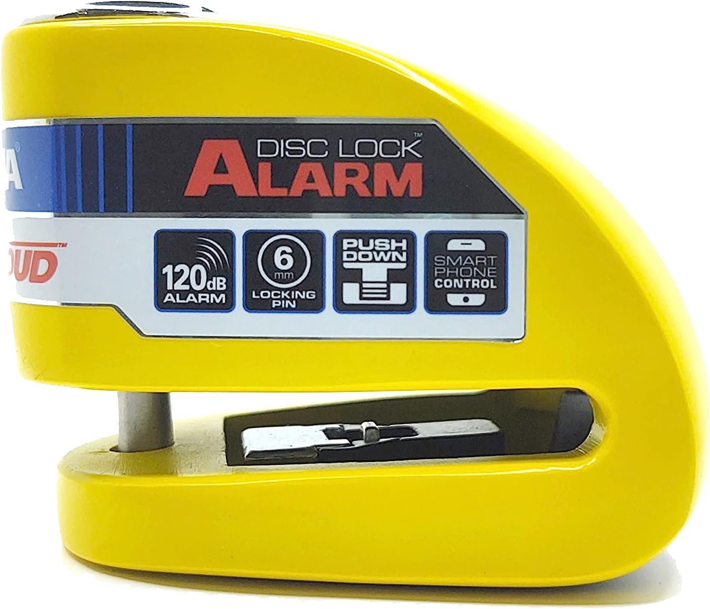 Xena XX6Y BLE Stainless Steel Motorcycle Disc Lock Alarm Smart Phone Compatible