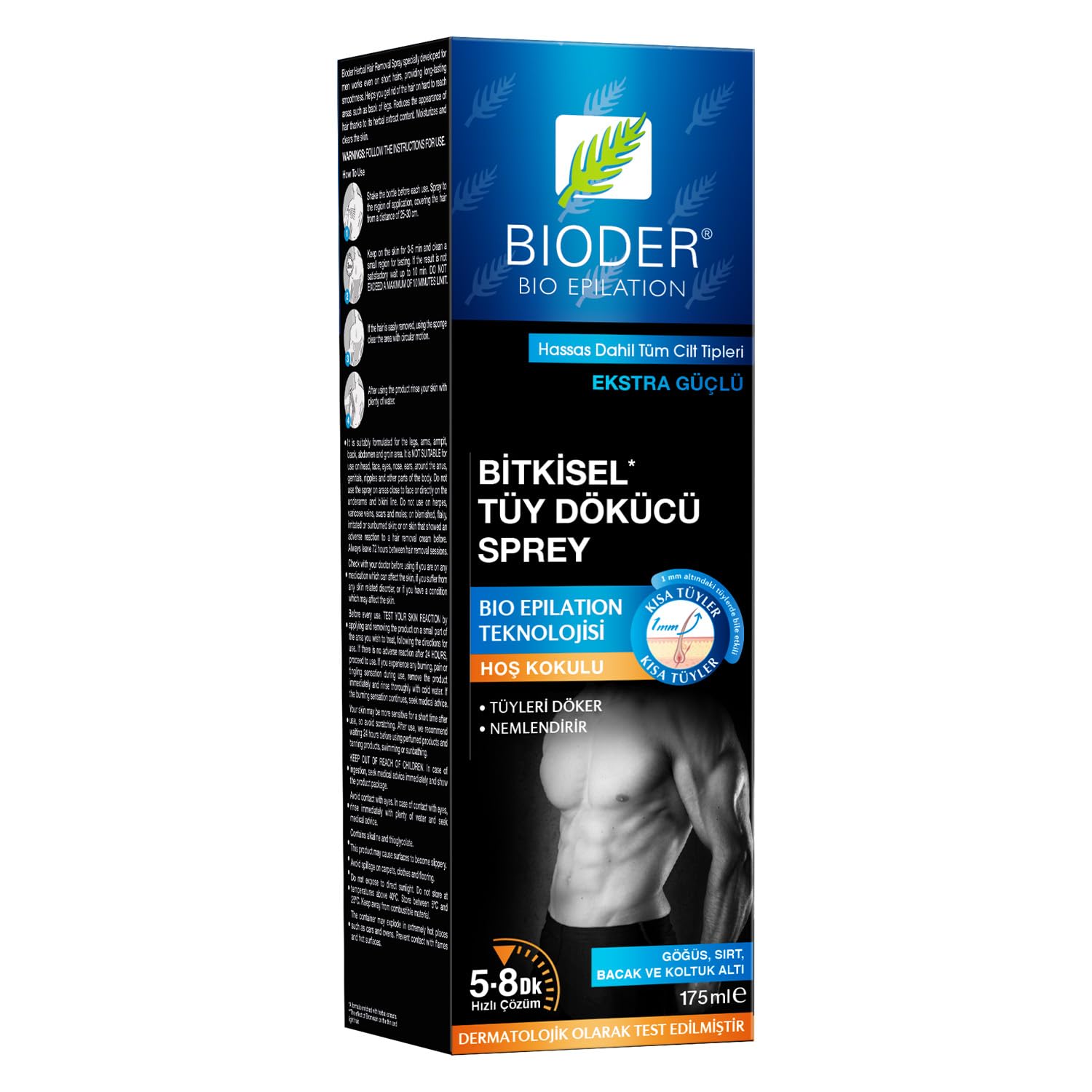 Bioder Tüy Dökücü Sprey Erkek 175 Ml - Tüy Azaltıcı Etki
