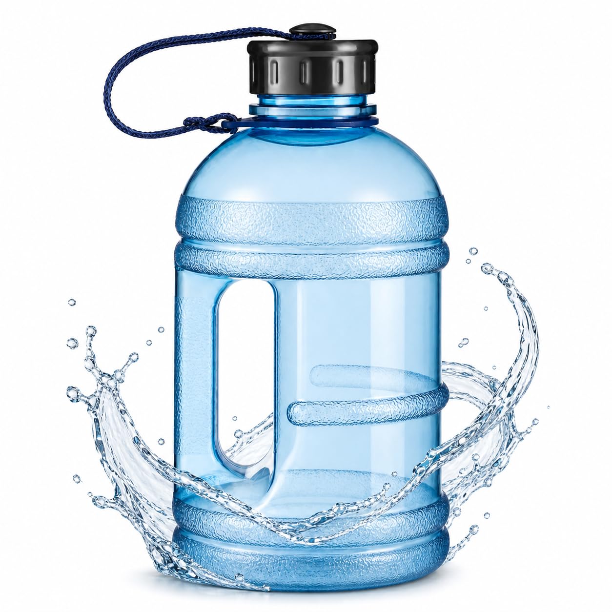 Essentials By Premier Olly Blue 1500Ml Sports Drinking Bottle. - Blue