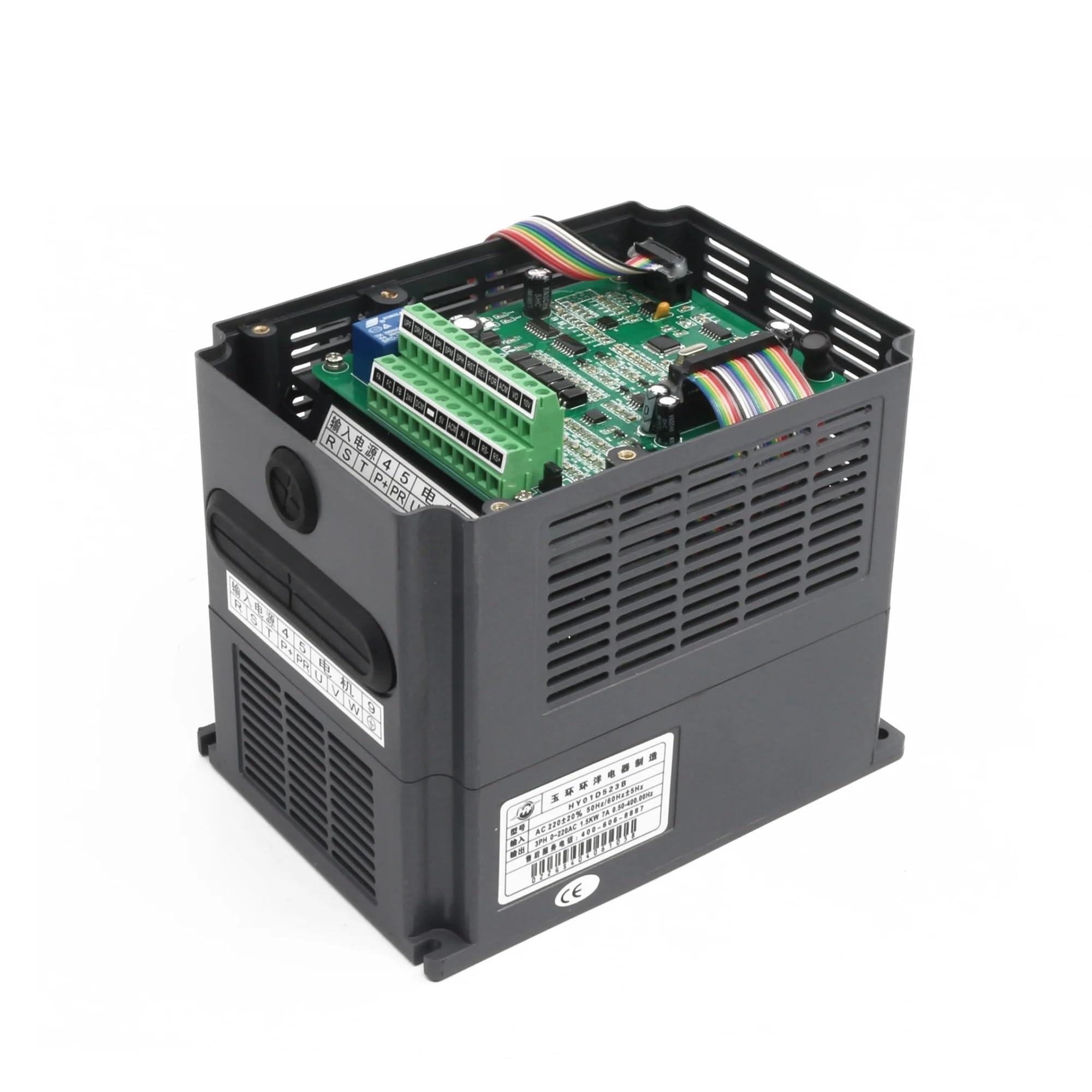 Motor de husillo de refrigeración refrigerado por aire ER11 de 1,5 kW, enrutador de carpintería, fresado de grabado con Kit inversor(With Mini vfd,220V)