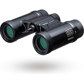 Pentax 6181 UD 9x21 Binoculars, Black, Ensures Bright and Easy to Read Vision, Small Body, Easy to Carry, Strap Included, Can