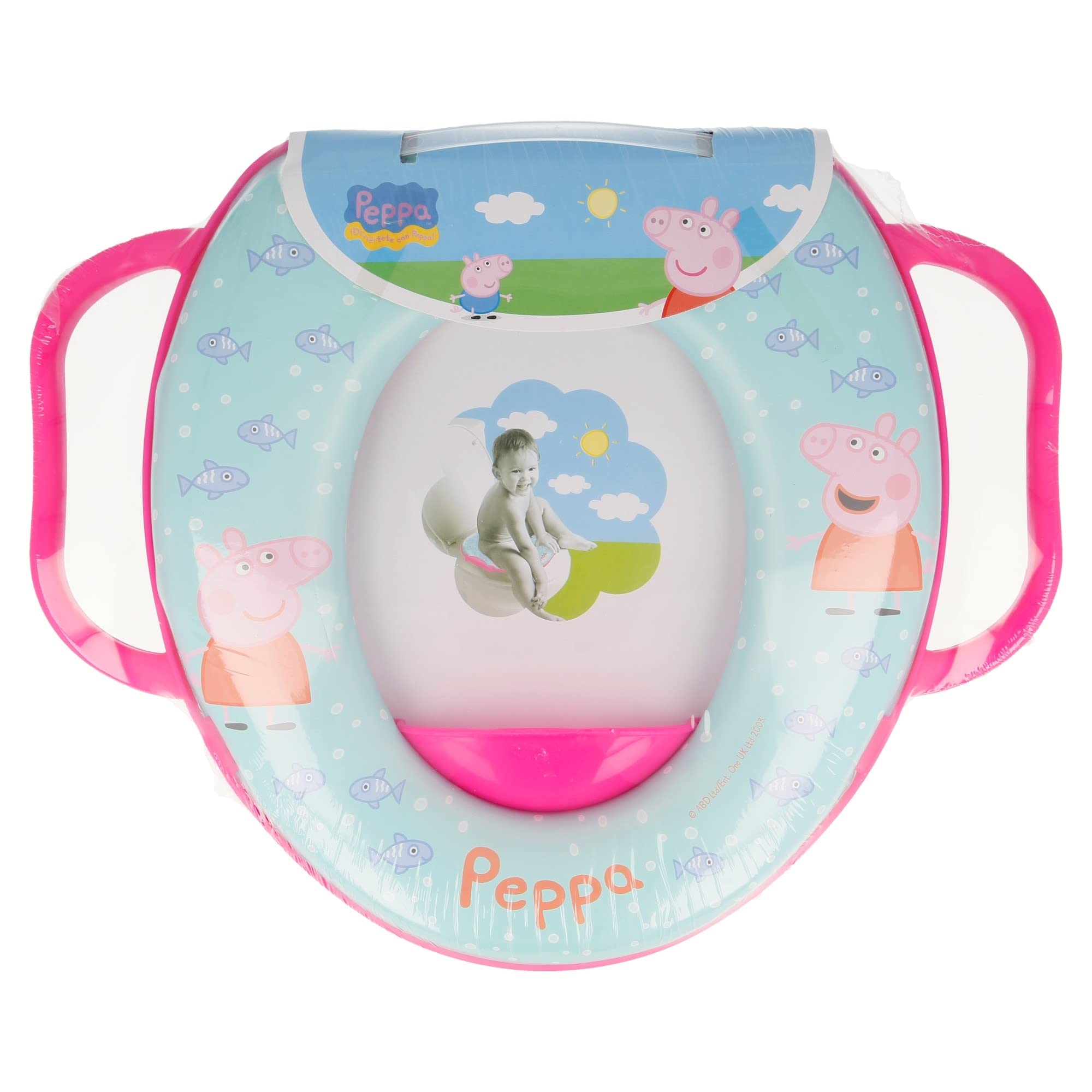 Siège de Toilette Peppa Pig Rembourré pour Enfants - Bleu