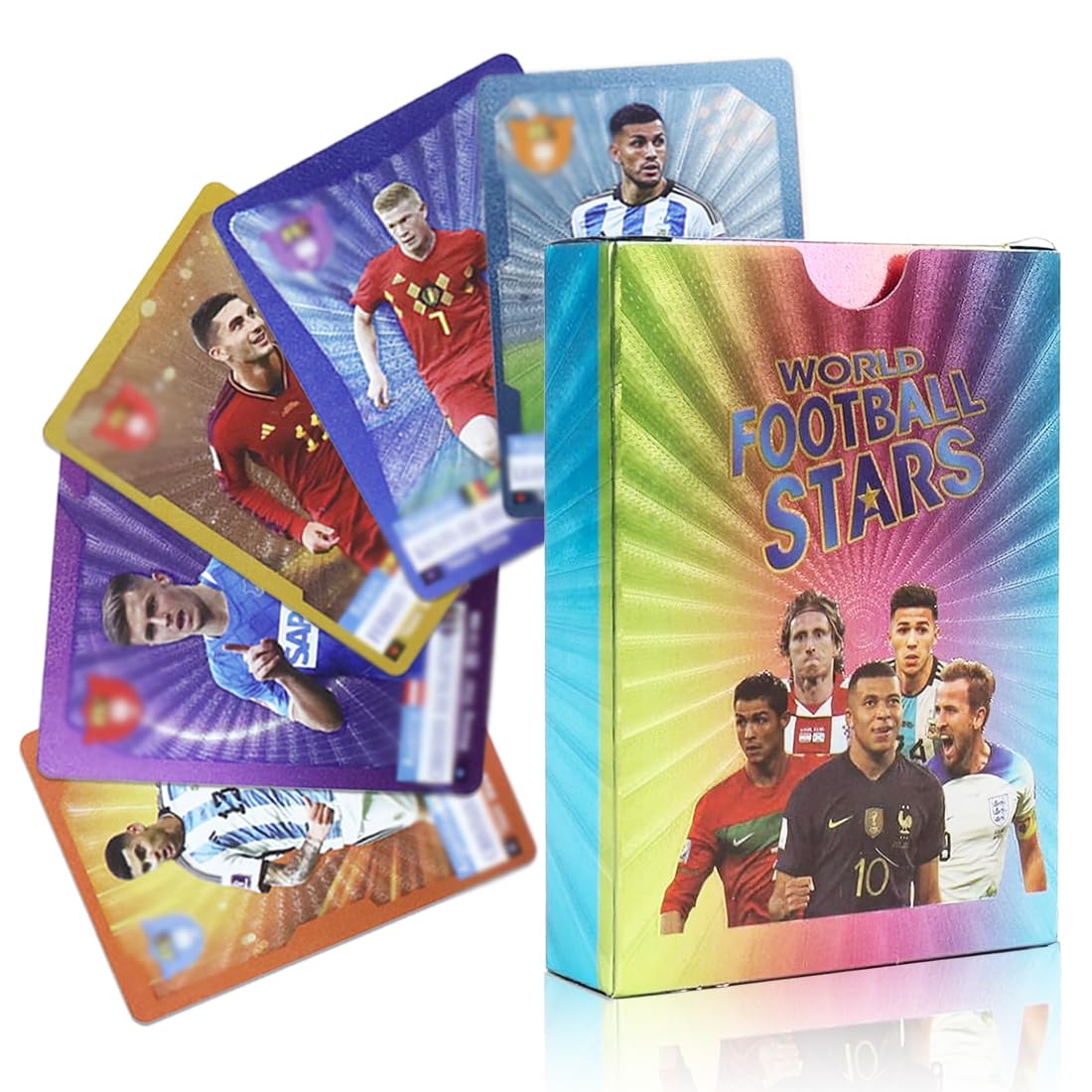 Cartes de Football Champions 2024/2025 - 55 Cartes à Collectionner pour Les Fans Enfants Adolescents Adultes - Convient pour Les Fans de Football