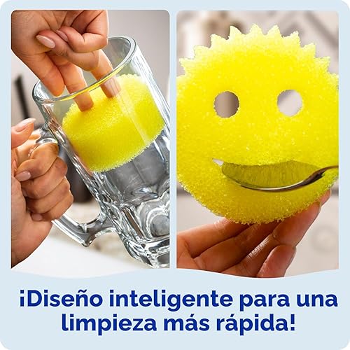 Miniatura 4 de Scrub Daddy Esponjas de Color – Esponjas multiusos para platos sin arañazos para limpieza de cocina, baño y hogar – Hechas con espuma de polímero