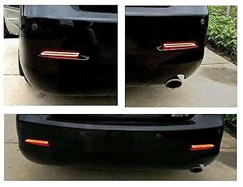 トヨタ用 LED リアバンパーリフレクター プリウス トヨタ用 LEDリフレクターランプ リアバンパー クリア